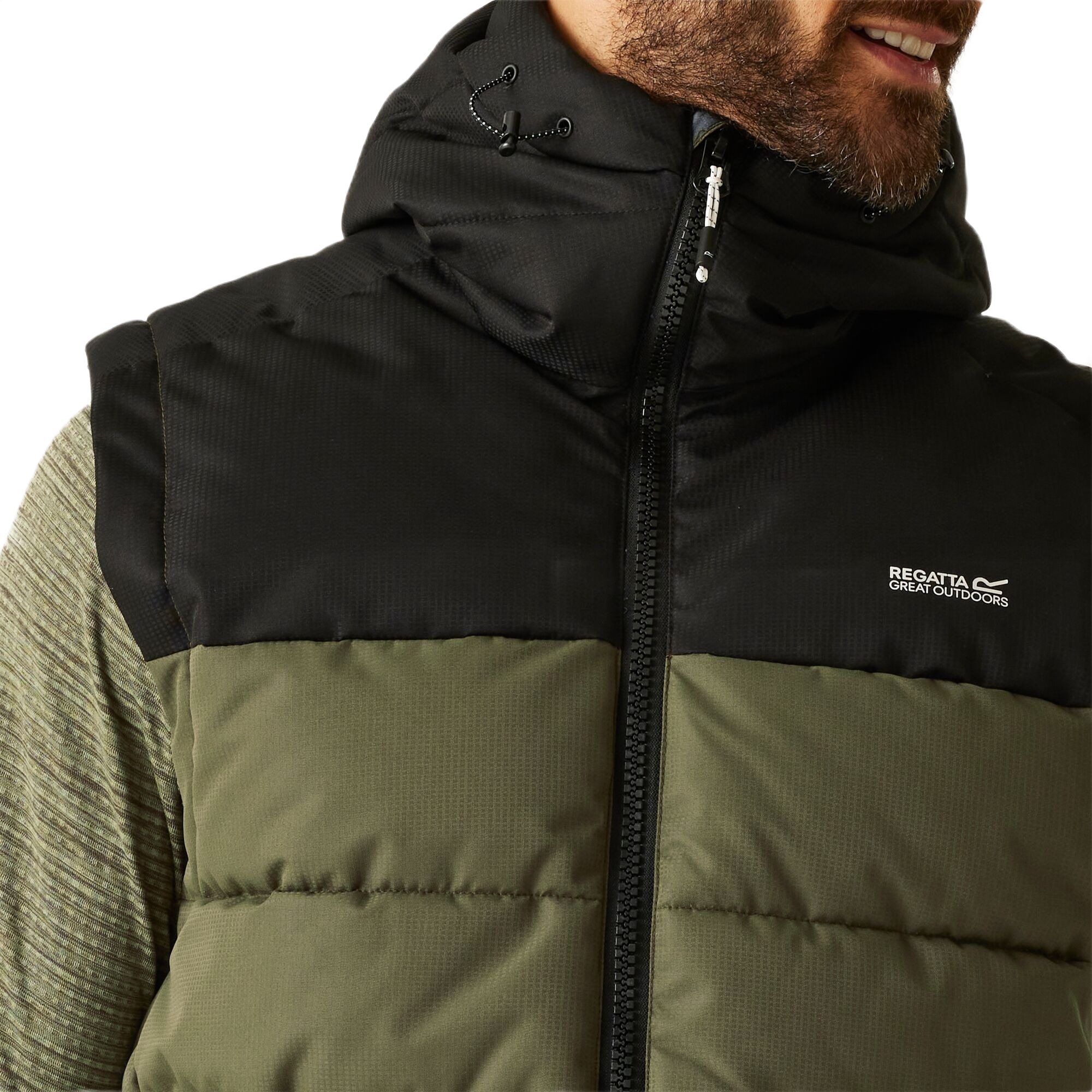 Жилет чоловічий Regatta AldthornB/W RMB182-ZYI 3XL хакіфото