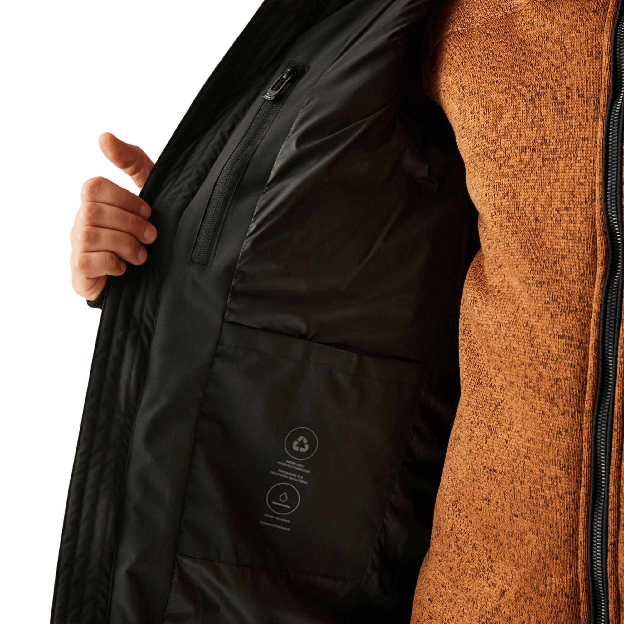 Куртка зимняя длинная мужская Regatta Mottere RMN316-800 M черная фото 4