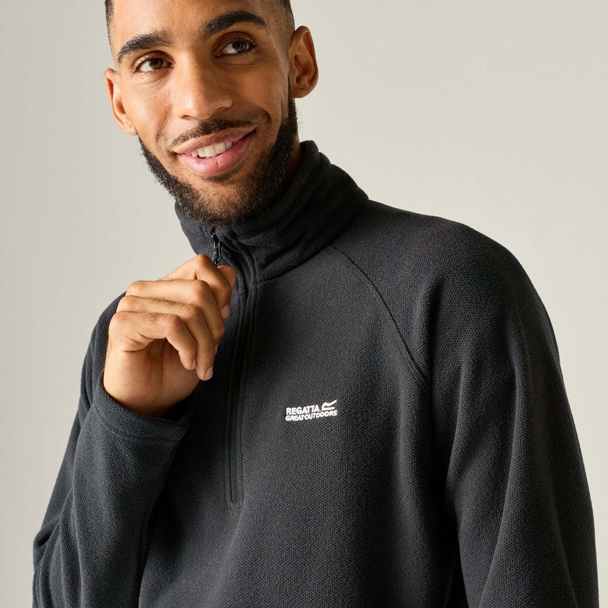 Кофта флисовая мужская Regatta Kenger RMA307-61I M темно-серая фото5