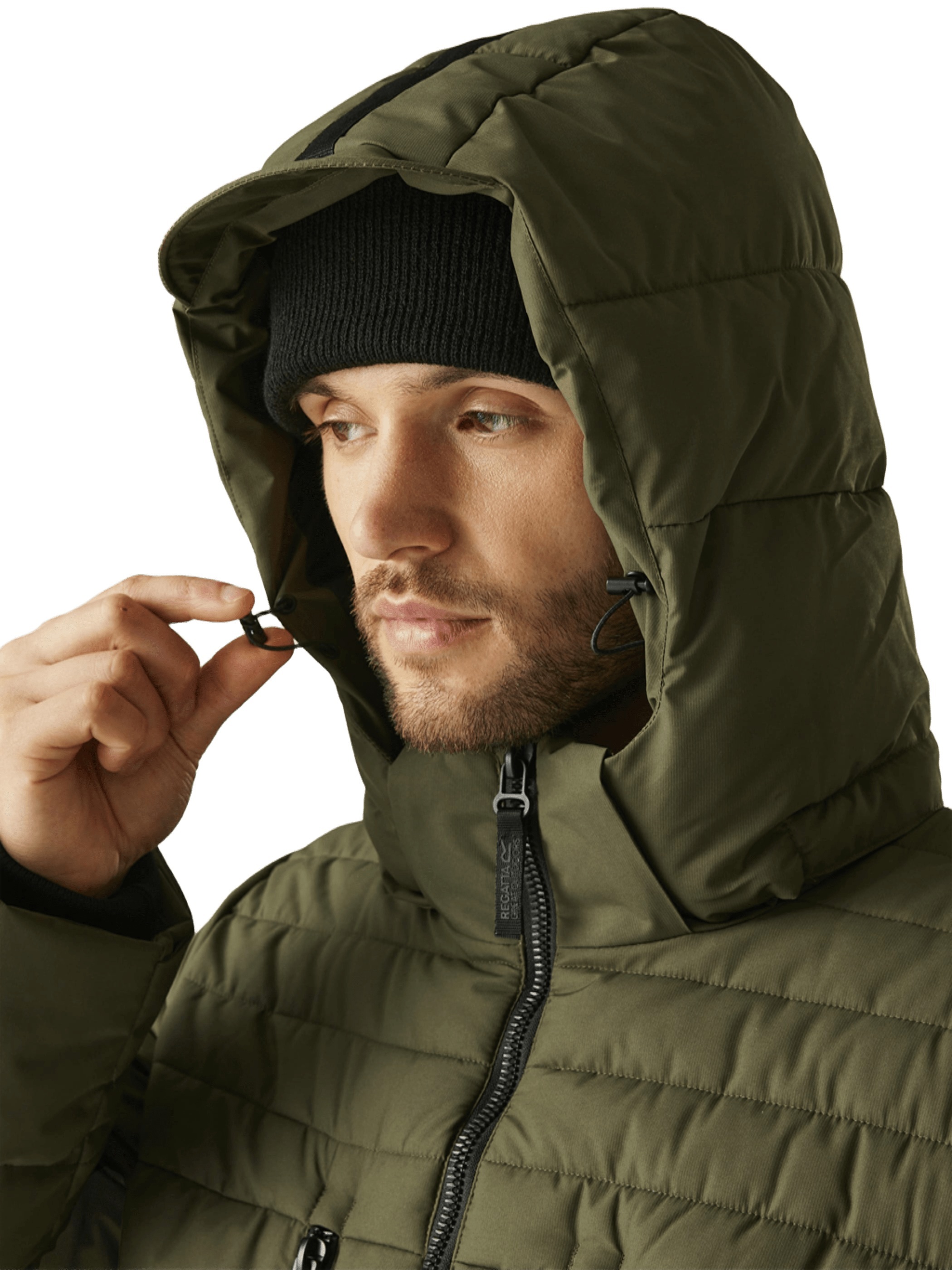 Куртка зимняя длинная мужская Regatta Mottere RMN316-ZZV S хаки фото 3