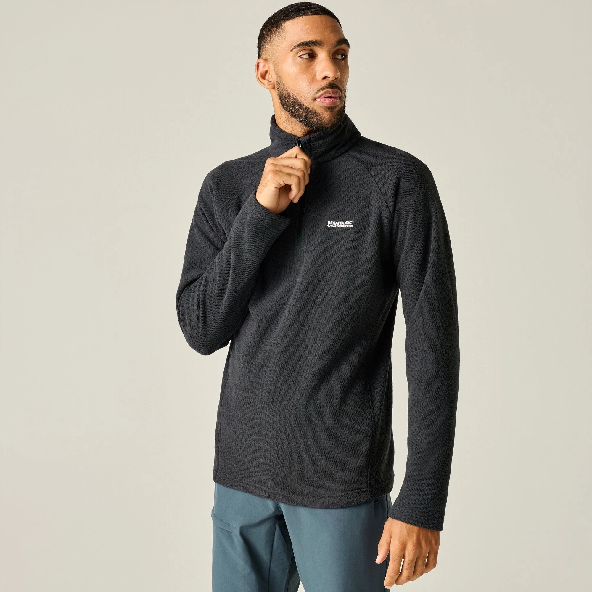 Кофта флисовая мужская Regatta Kenger RMA307-61I XL темно-серая фото4