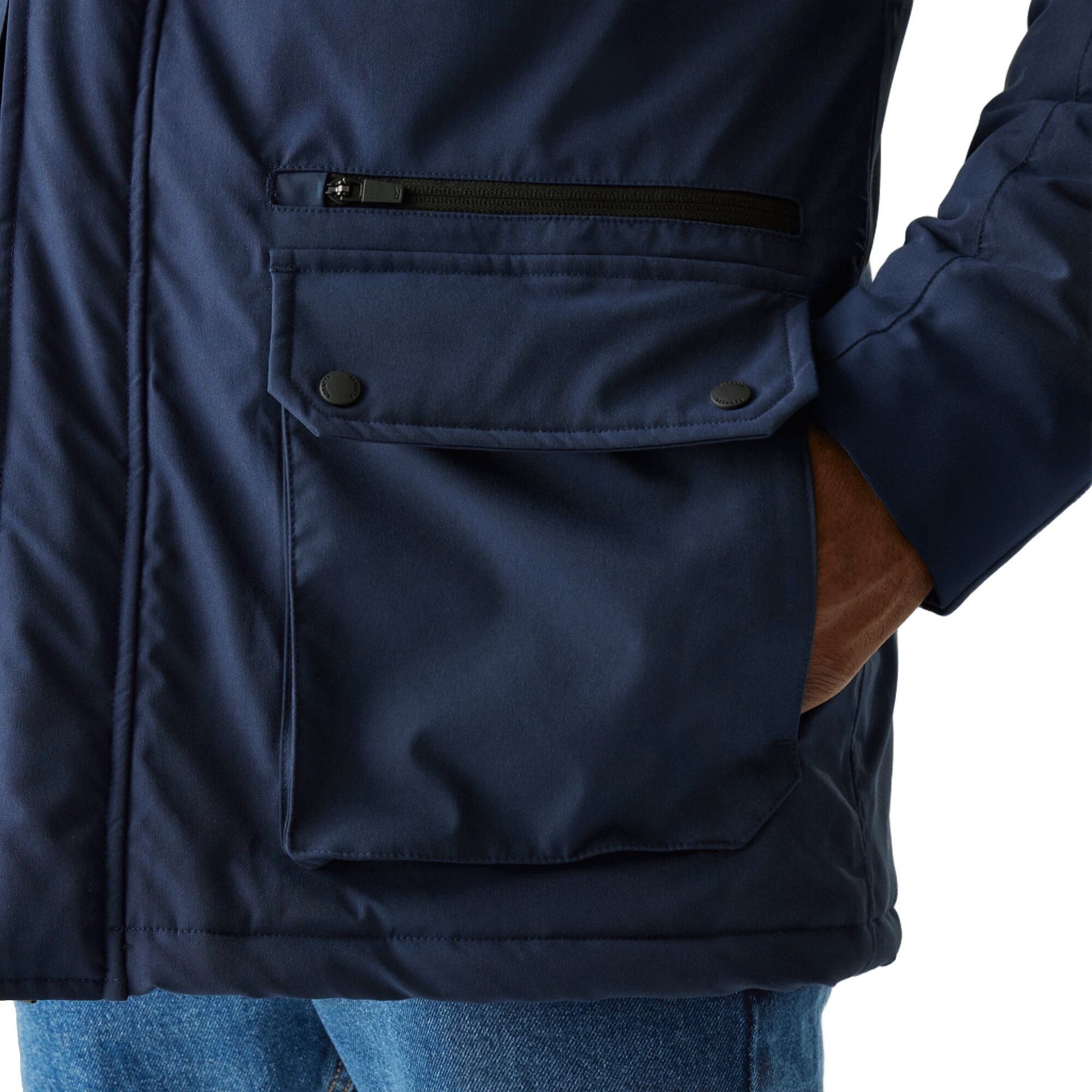 Куртка утепленная мужская Regatta Rhodo RMP440-540 L синяя фото 