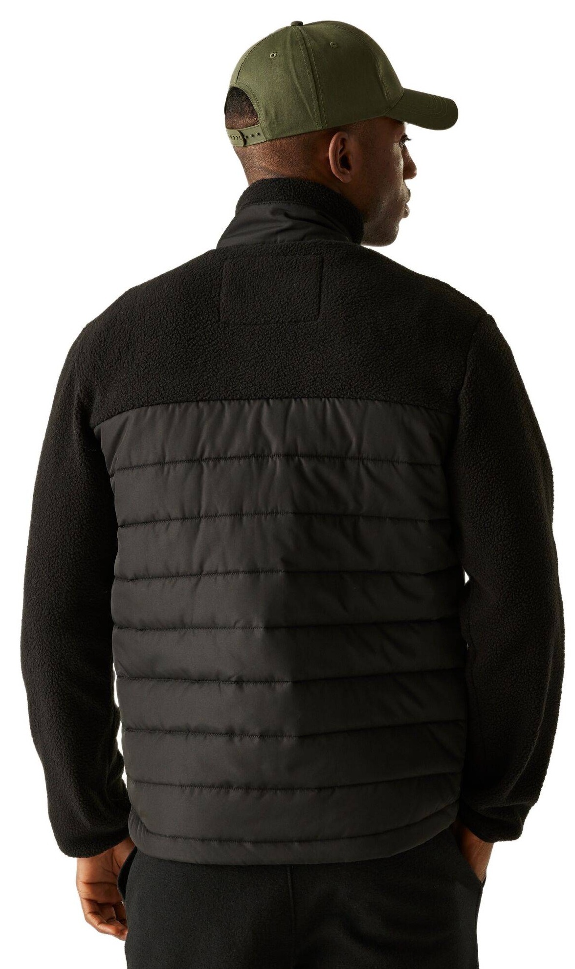 Кофта флисовая мужская Regatta FrankieBorgHybrid RMA663-800 M черная фото 2