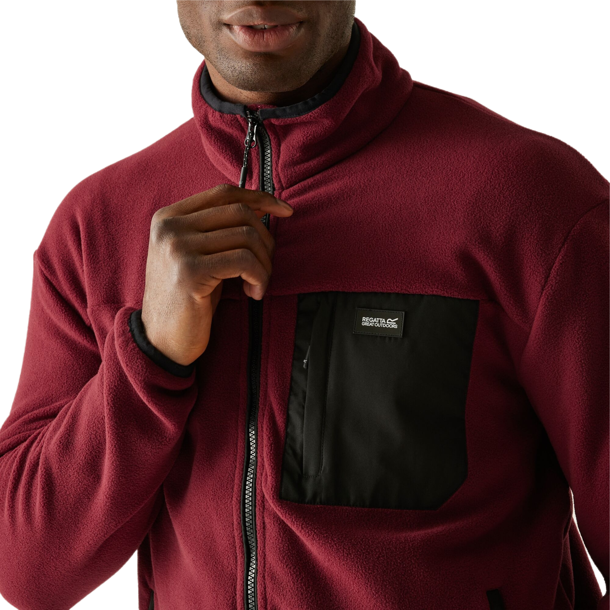 Кофта флисовая флисовая мужская Regatta FrankieF/ZFleece RMA595-ZRS L красная фото5