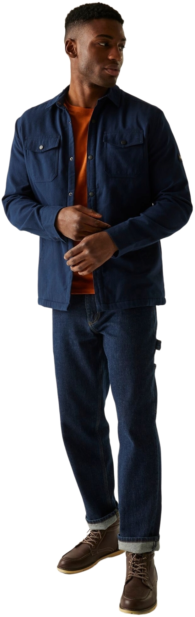 Сорочка бавовняна з довгим рукавом чоловіча Regatta SpennithShacket RMS222-ZHZ S синяфото