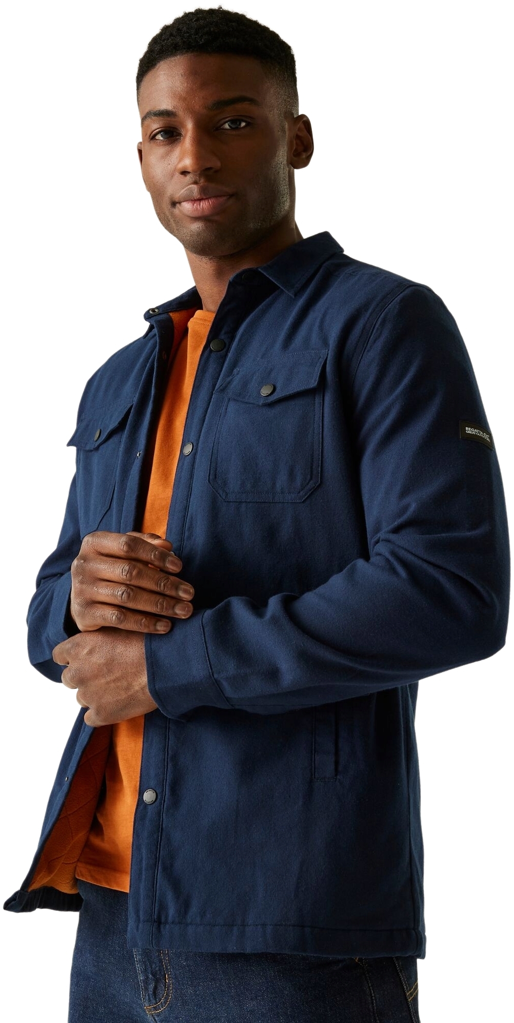 Сорочка бавовняна з довгим рукавом чоловіча Regatta SpennithShacket RMS222-ZHZ S синяфото