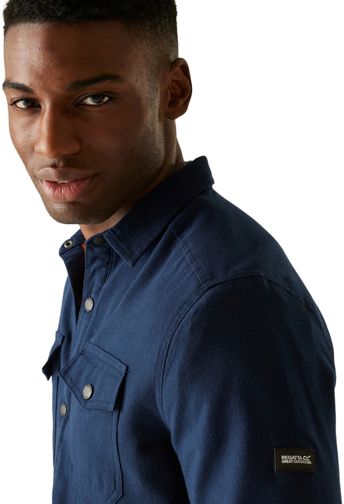 Сорочка бавовняна з довгим рукавом чоловіча Regatta SpennithShacket RMS222-ZHZ XL синяфото