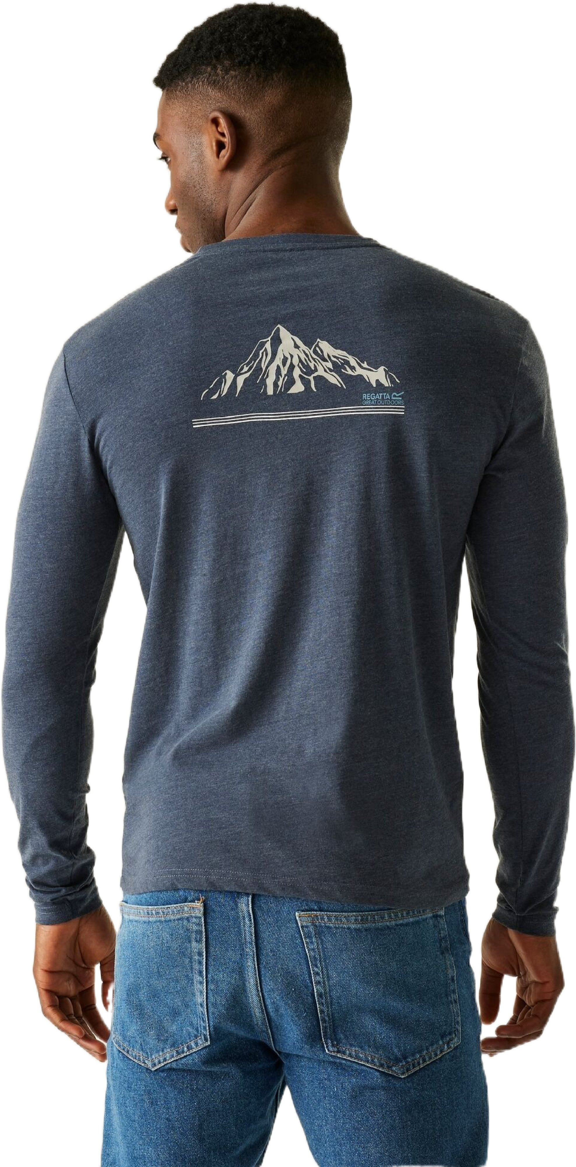 Лонгслів чоловічий Regatta Maylow RMT297-540 XL синійфото2