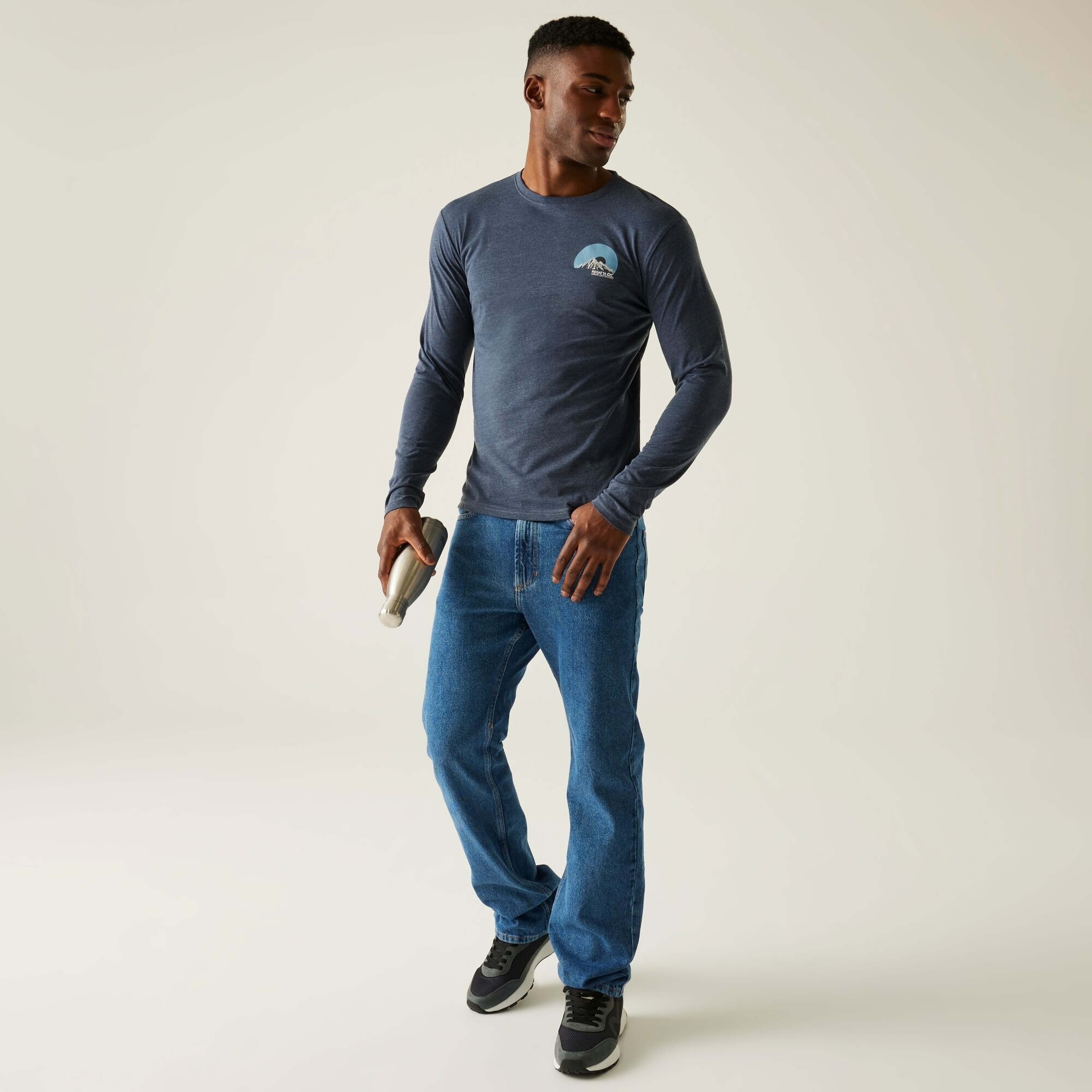 Лонгслів чоловічий Regatta Maylow RMT297-540 2XL синійфото5