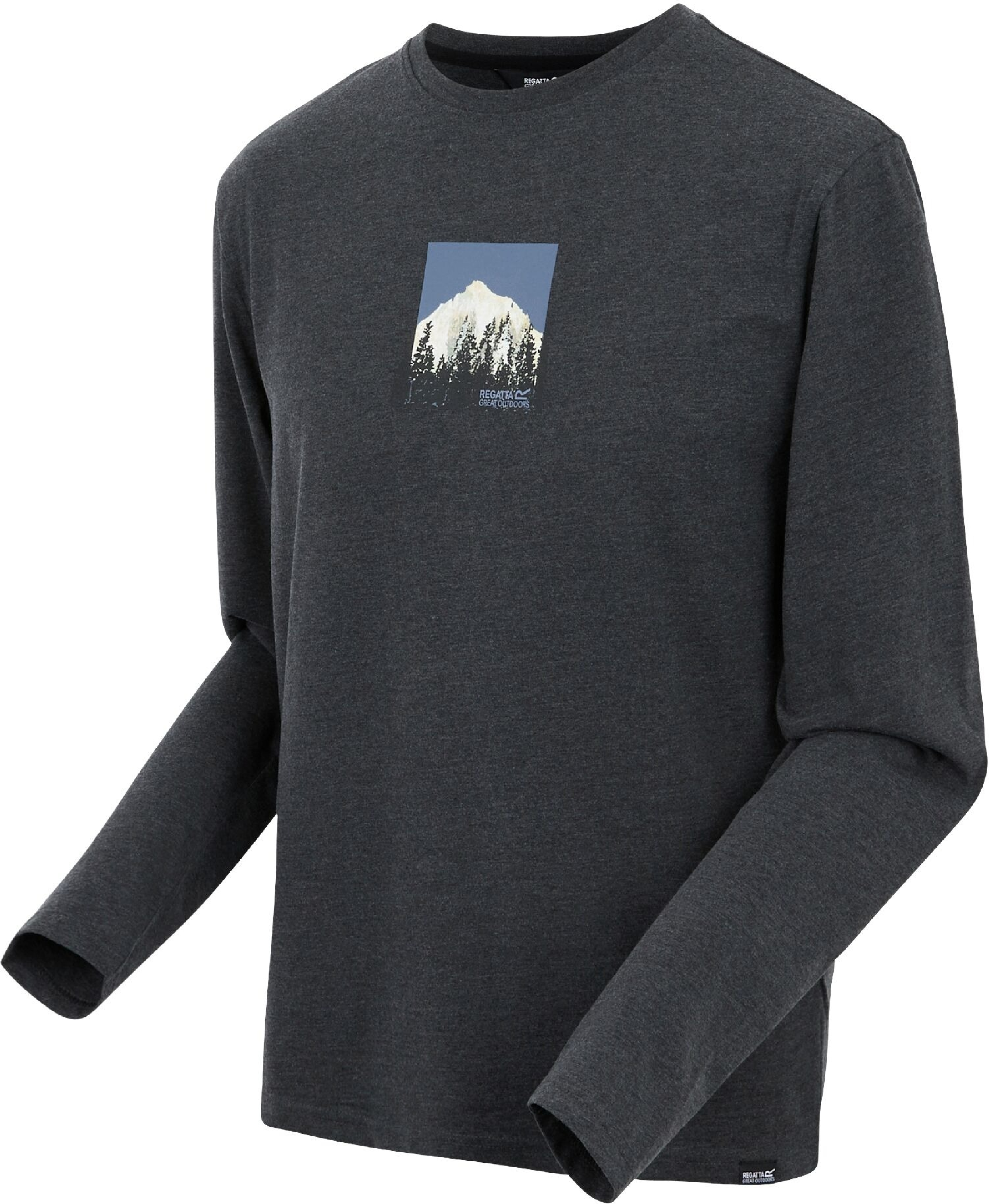 Лонгслів чоловічий Regatta Maylow RMT297-800 S чорнийфото7