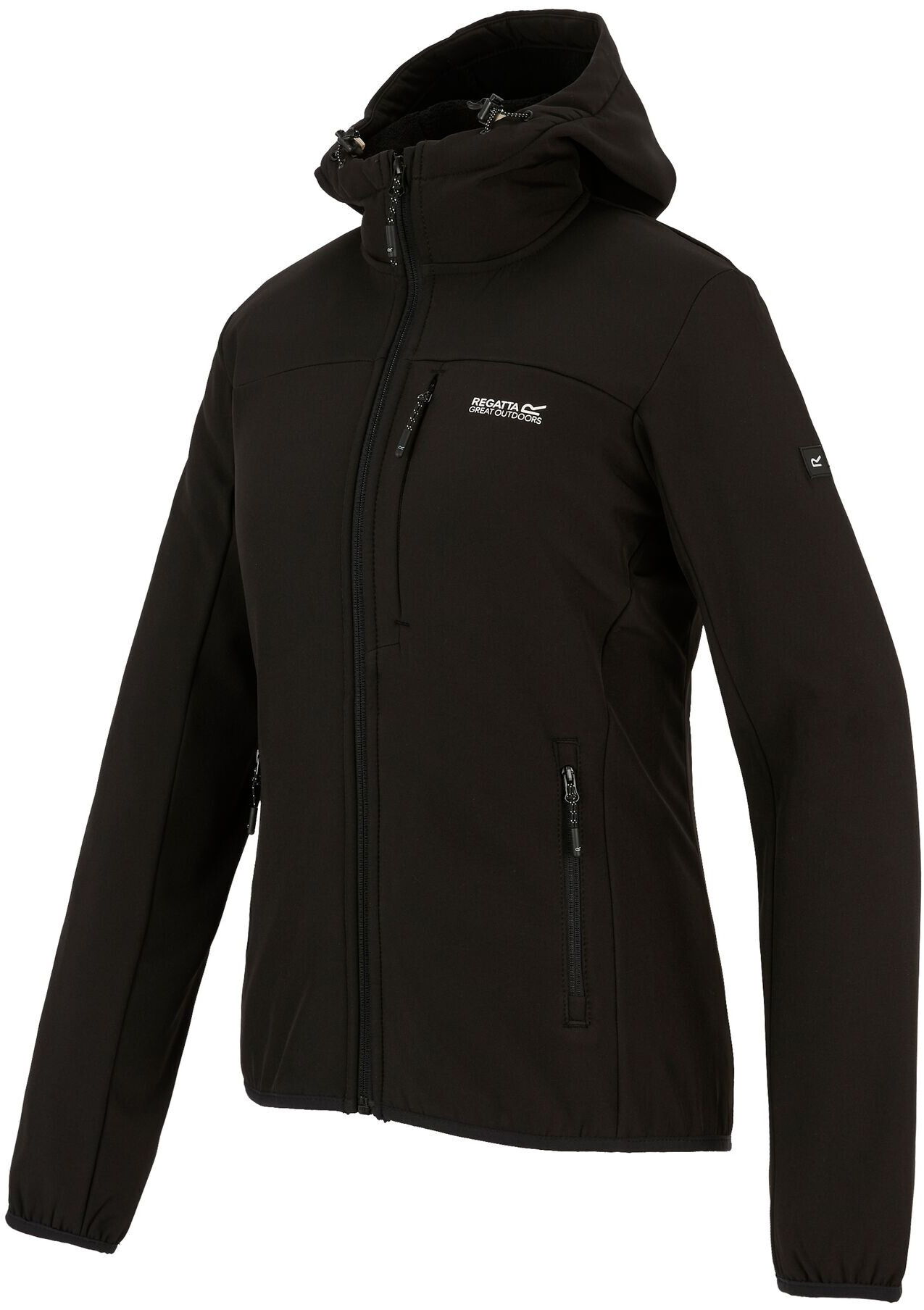 Ветровка спортивная женская Regatta Women's Ossek Softshell Jacket RWL285-800 8 черная фото 3