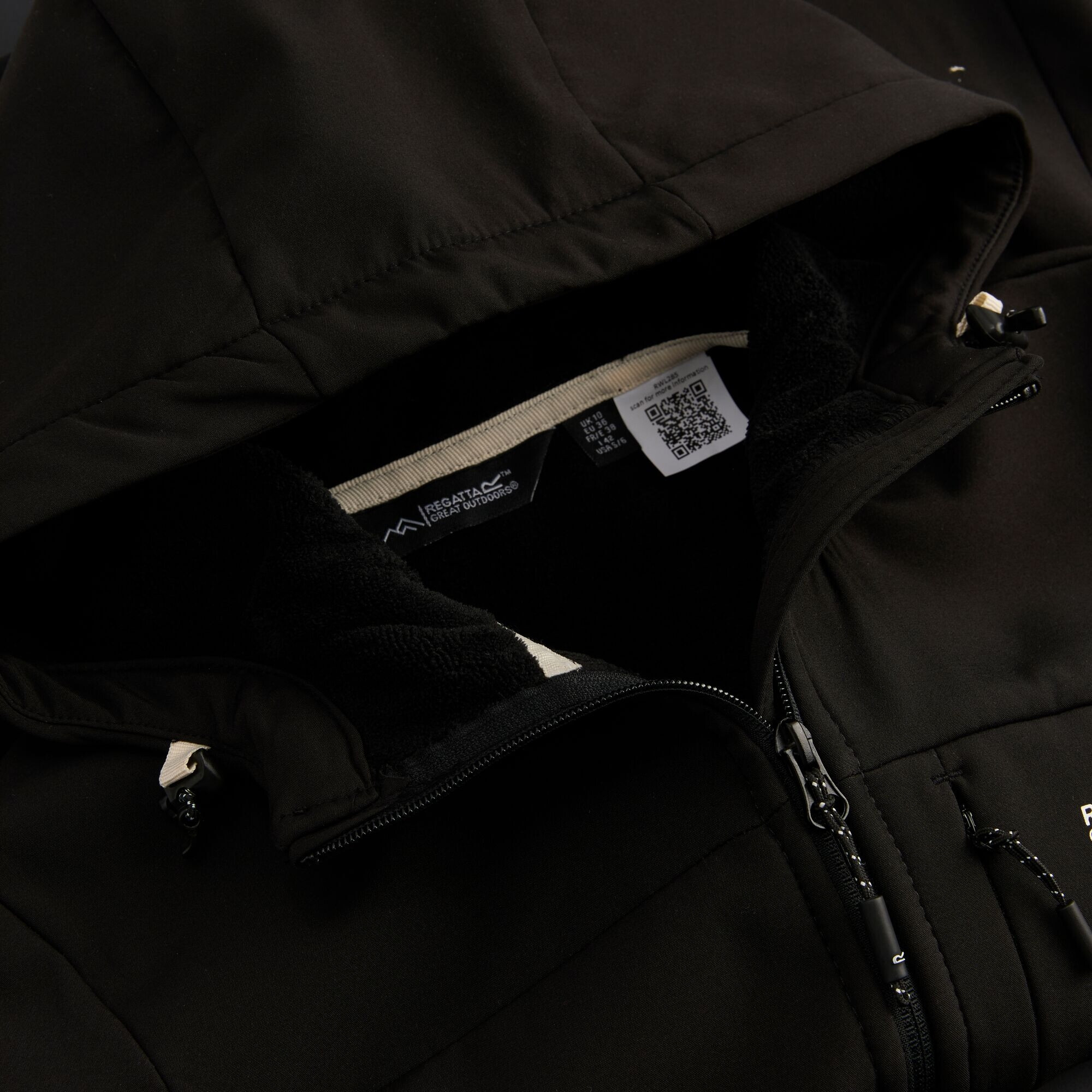 Ветровка спортивная женская Regatta Women's Ossek Softshell Jacket RWL285-800 10 черная фото 5