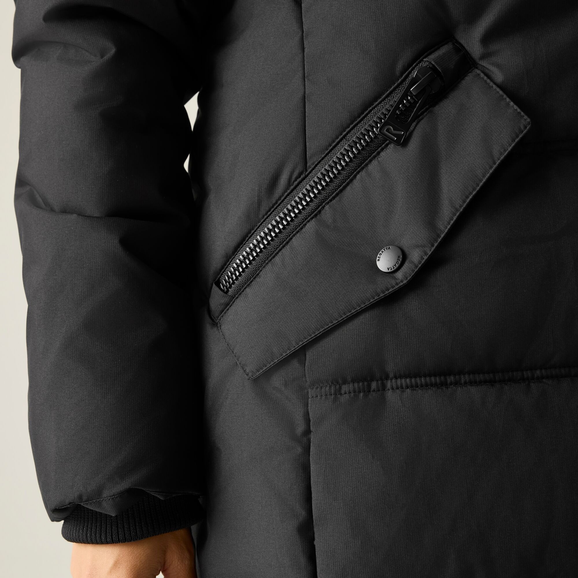 Куртка зимова довга жіноча Regatta Eryn RWN411-800 10 чорнафото