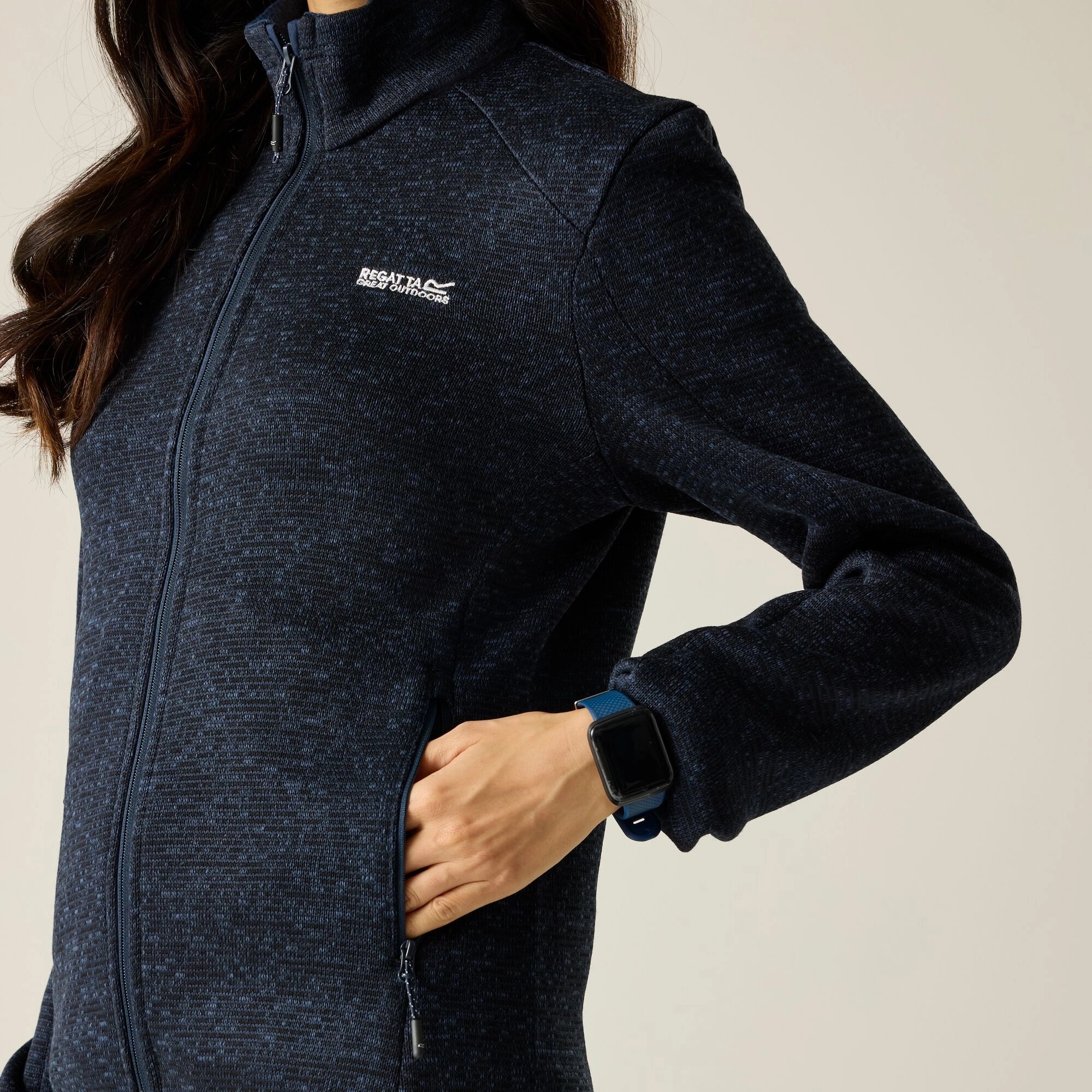 Кофта флисовая женская Regatta Women'sNewhill RWA753-540 16 темно-синяя фото5