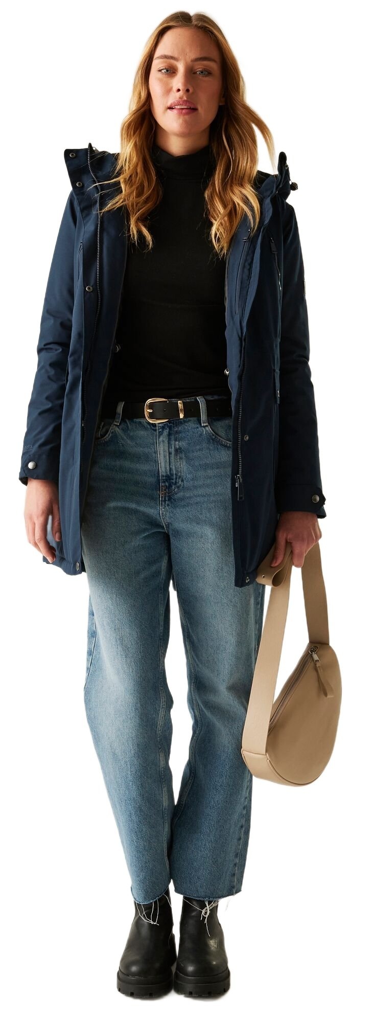 Парка женская Regatta Valenta RWP453-3FG 10 темно-синяя фото 3