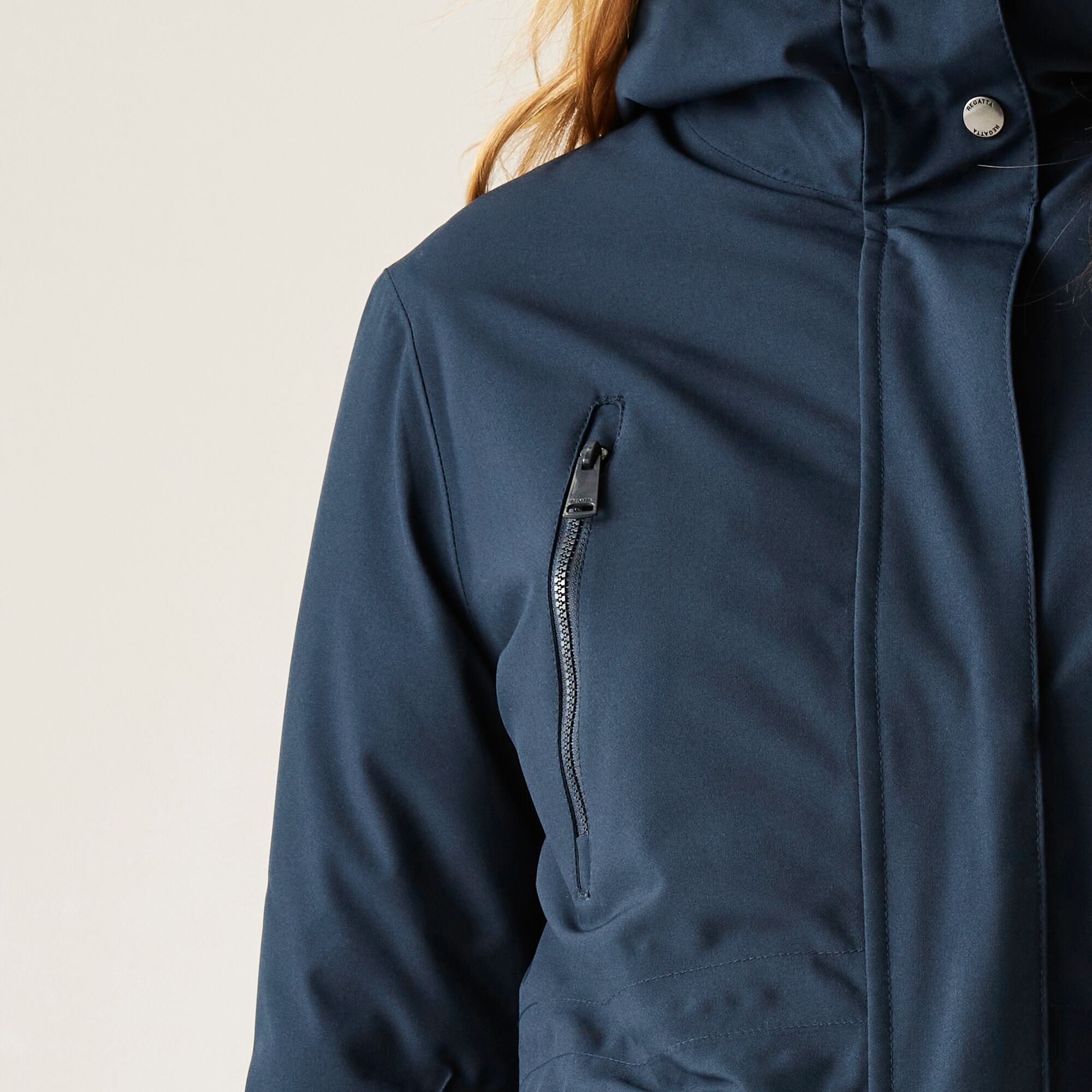 Парка женская Regatta Valenta RWP453-3FG 12 темно-синяя фото 6