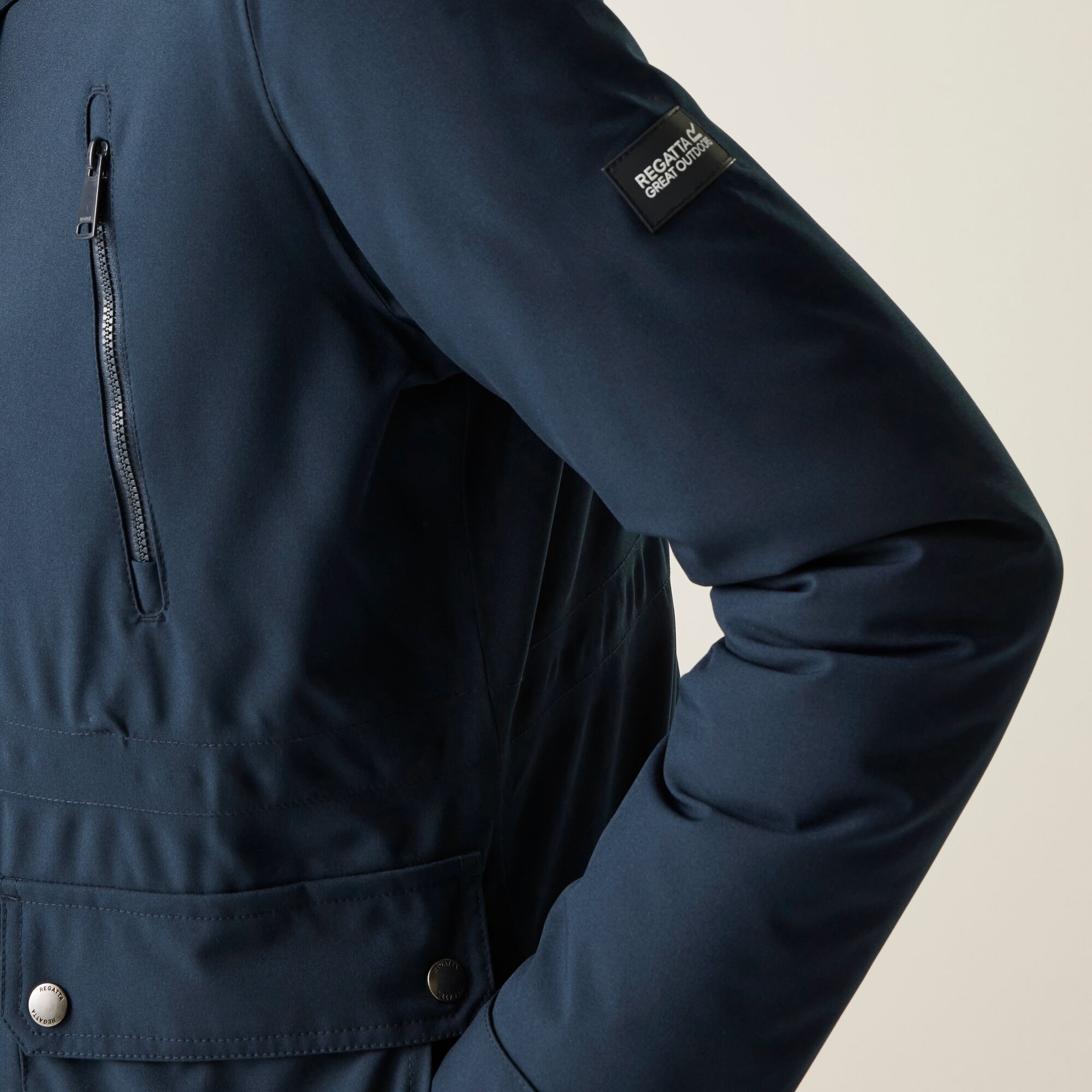 Парка жіноча Regatta Valenta RWP453-3FG 14 темно-синяфото7