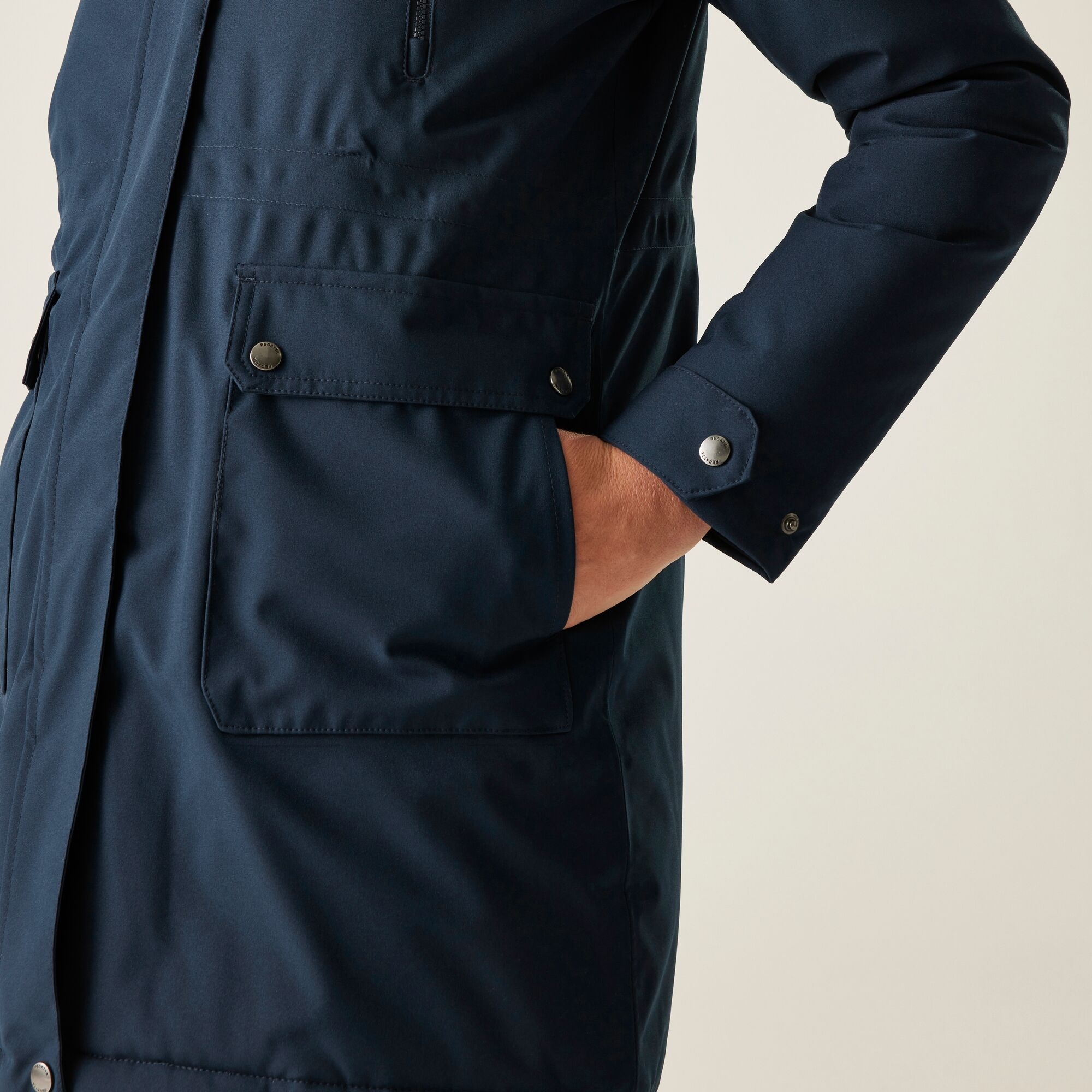 Парка жіноча Regatta Valenta RWP453-3FG 14 темно-синяфото8