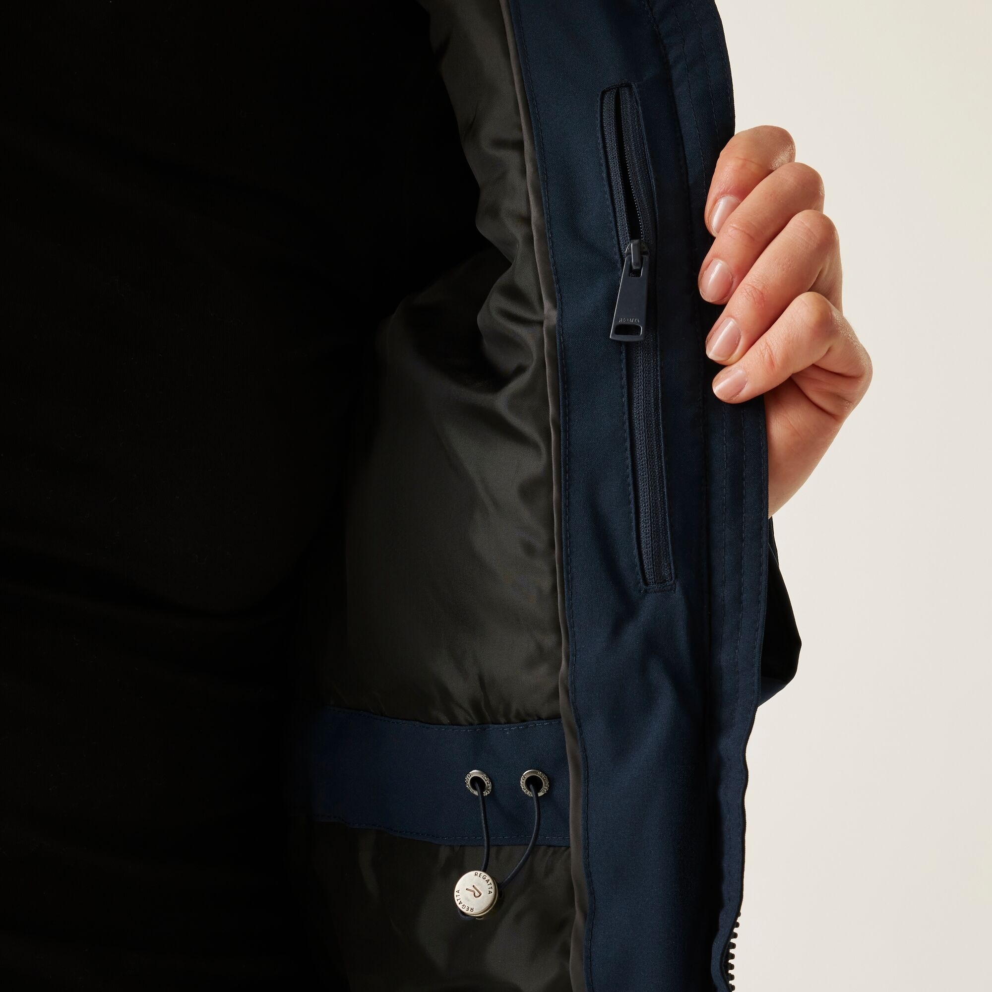 Парка жіноча Regatta Valenta RWP453-3FG 14 темно-синяфото9