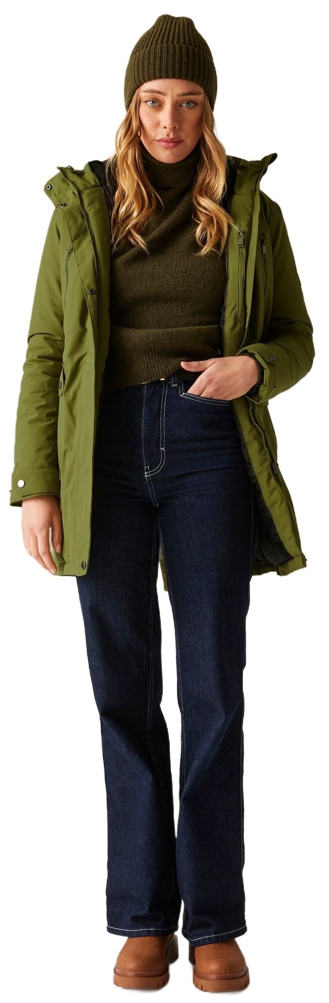 Парка женская Regatta Valenta RWP453-ZL1 12 хаки фото 3