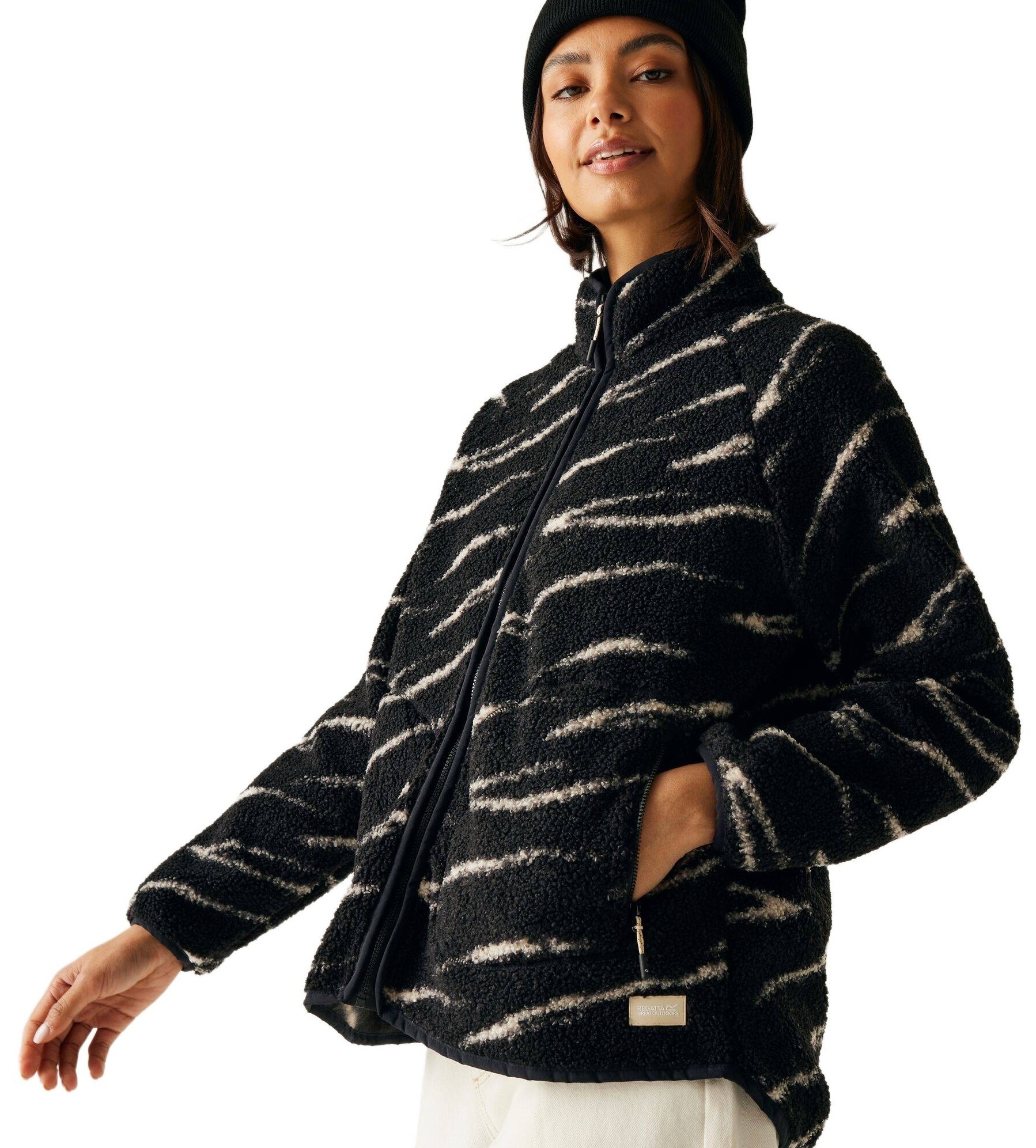 Кофта флисовая женская Regatta WmsFrankieBorgF/Z RWA748-ZYX 14 черная фото 6