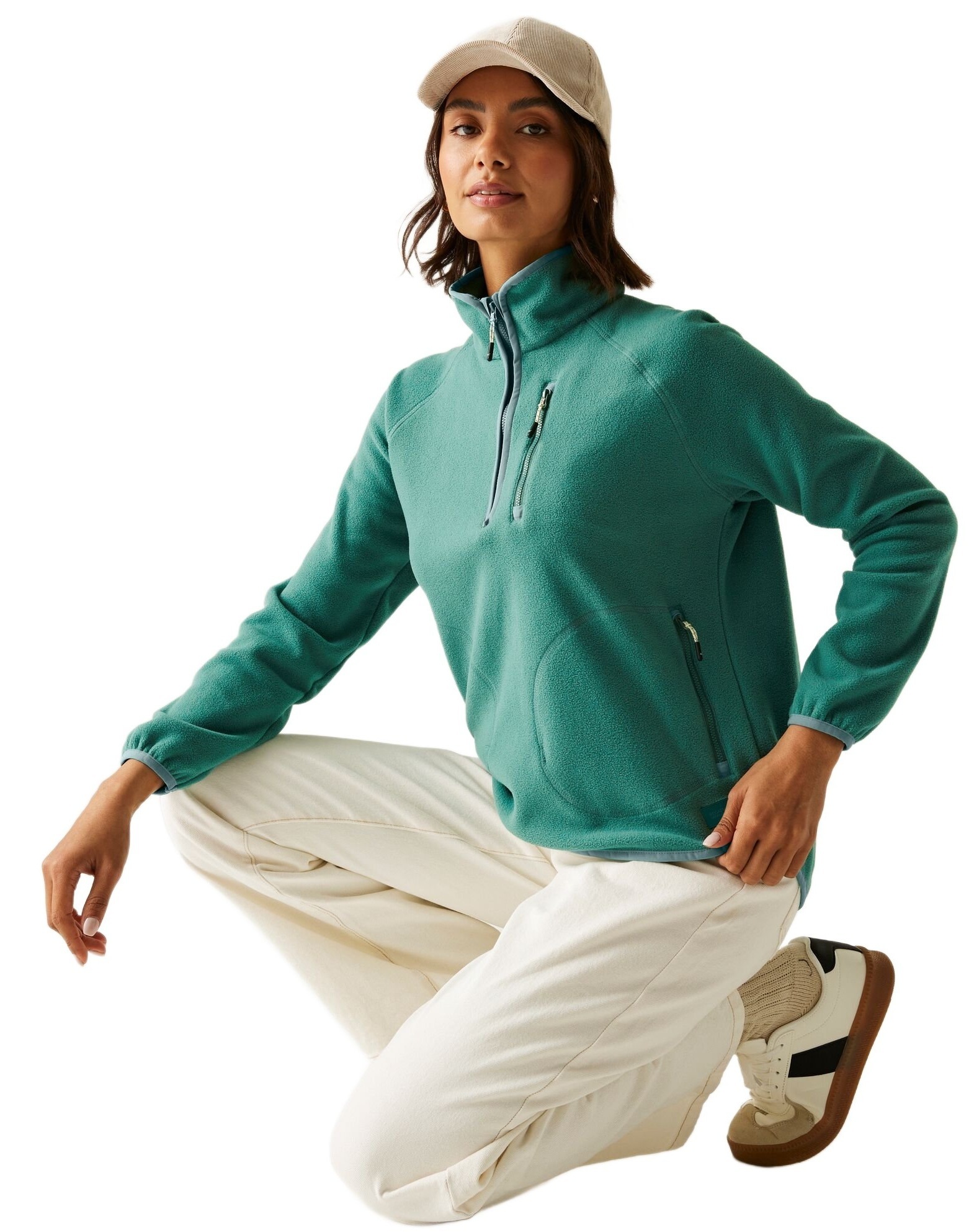 Кофта флісова жіноча Regatta WmsFrankieH/Z RWA729-ZM6 14 бірюзовафото