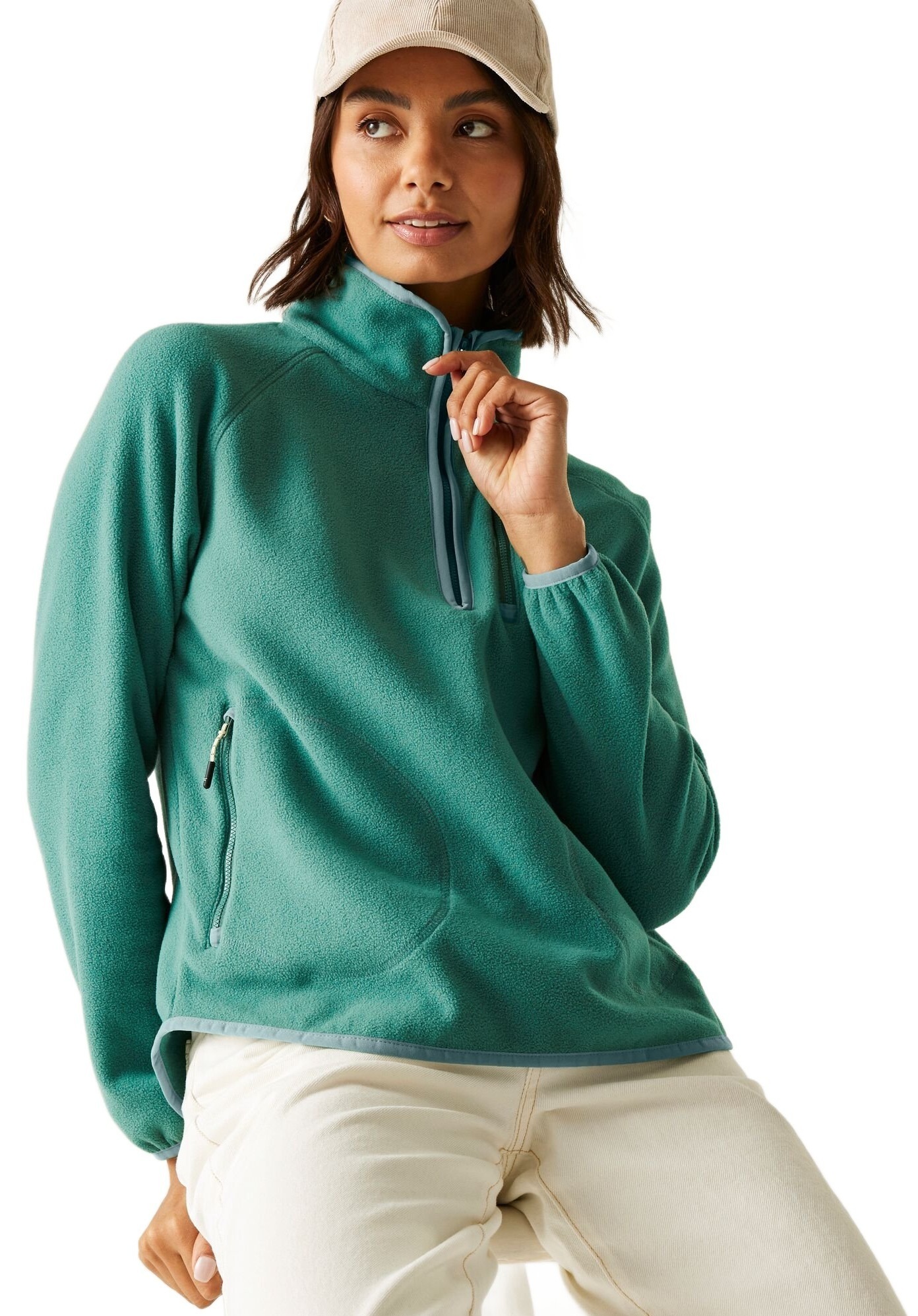 Кофта флісова жіноча Regatta WmsFrankieH/Z RWA729-ZM6 14 бірюзовафото