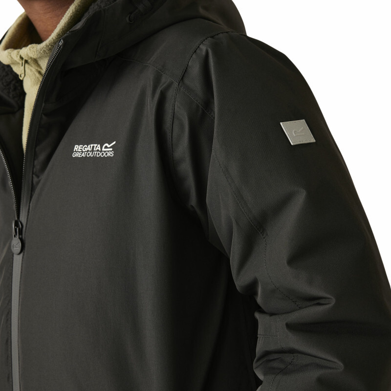 Куртка утепленная детская Regatta FarbankII RKP314-800 7-8 черная фото 