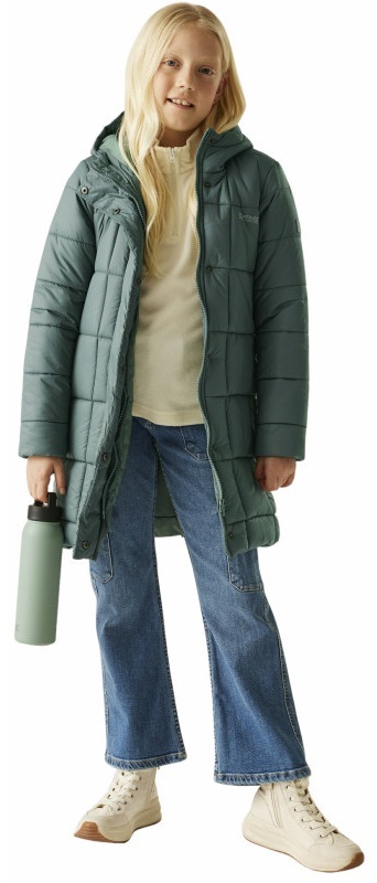 Куртка зимняя длинная для девочек Regatta JuniorEmbrie RKN195-ZM6 7-8 бирюзовая фото 6