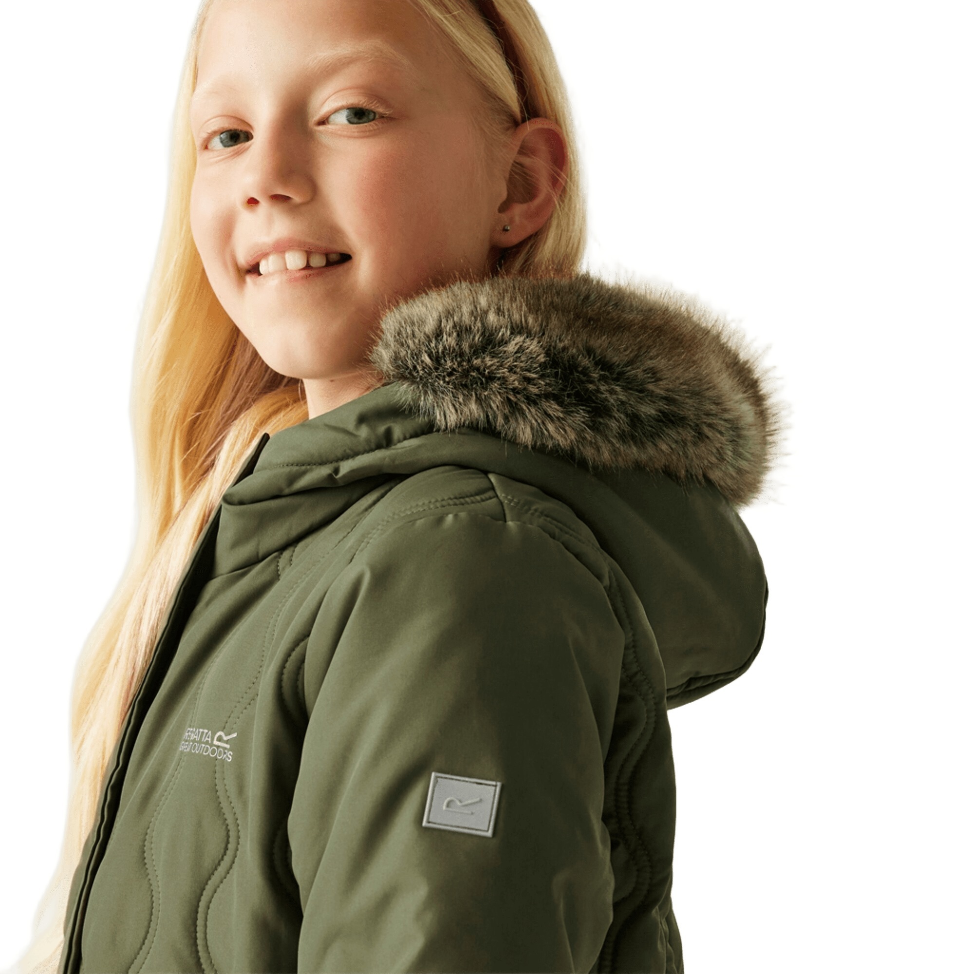 Парка підліткова для дівчаток Regatta FabriziaII RKN197-ZTB 9-10 хакіфото3