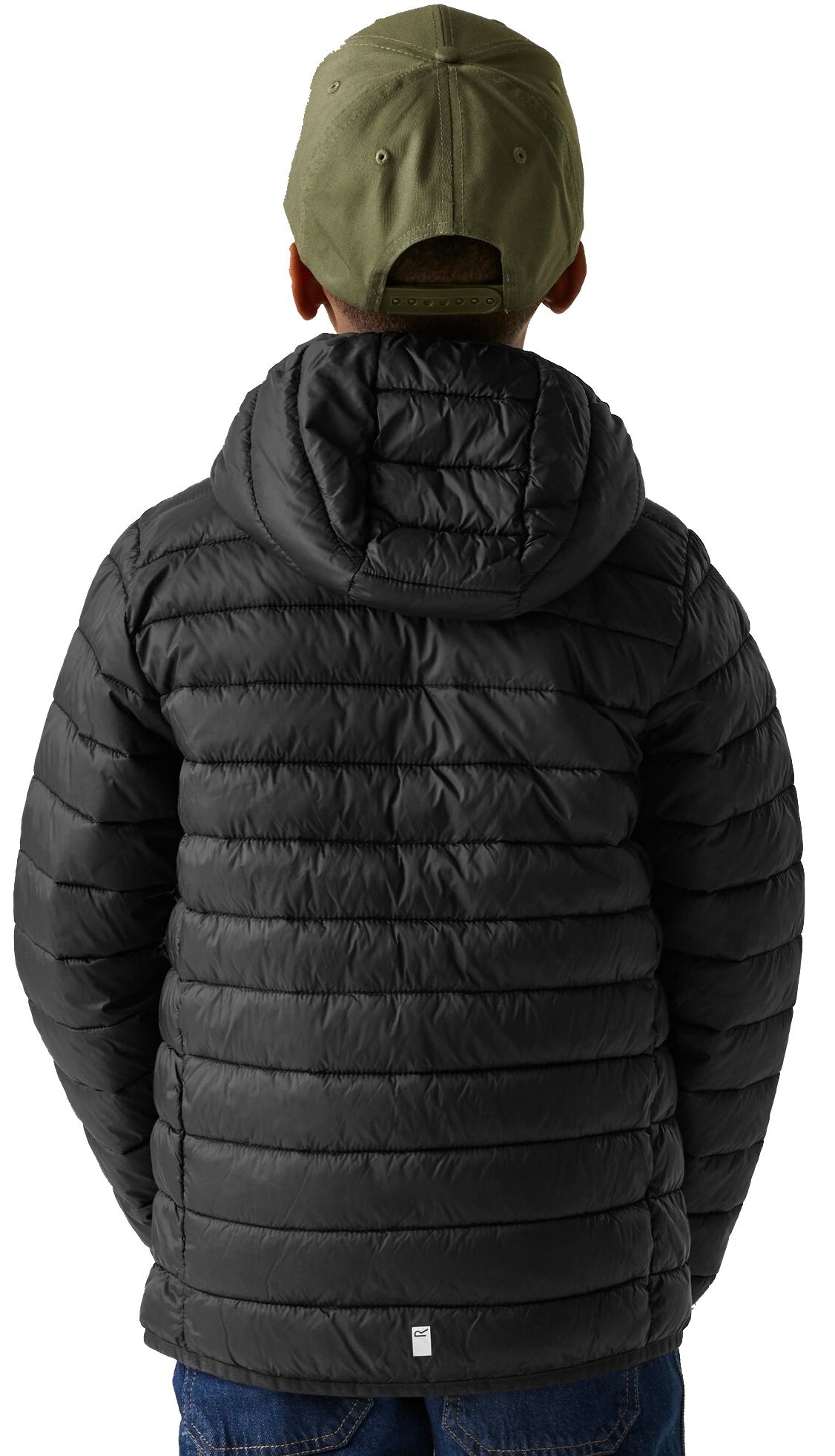 Куртка демісезонна дитяча Regatta JnrHoodedMarizion RKN148-800 7-8 чорнафото