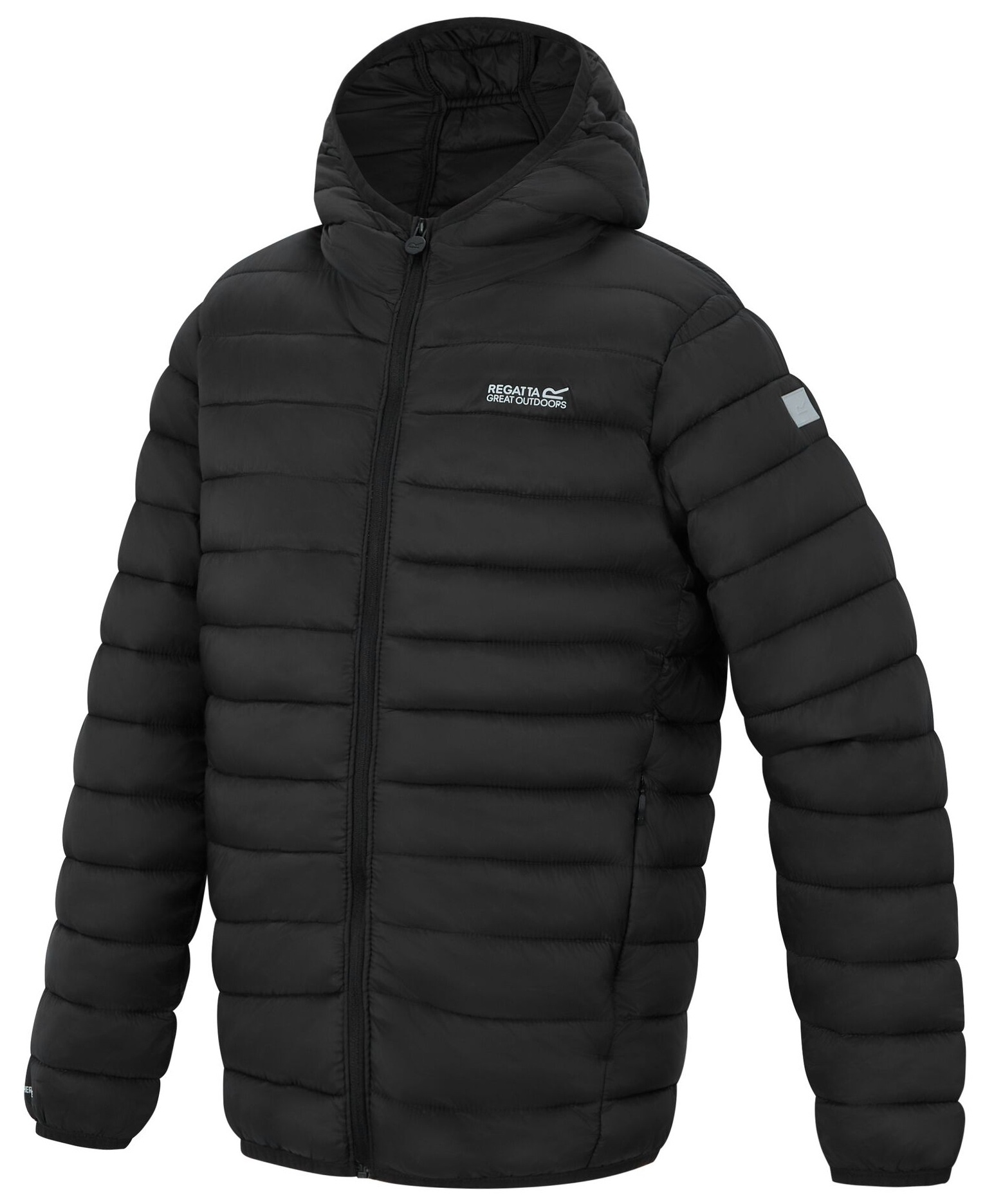 Куртка демісезонна дитяча Regatta JnrHoodedMarizion RKN148-800 9-10 чорнафото