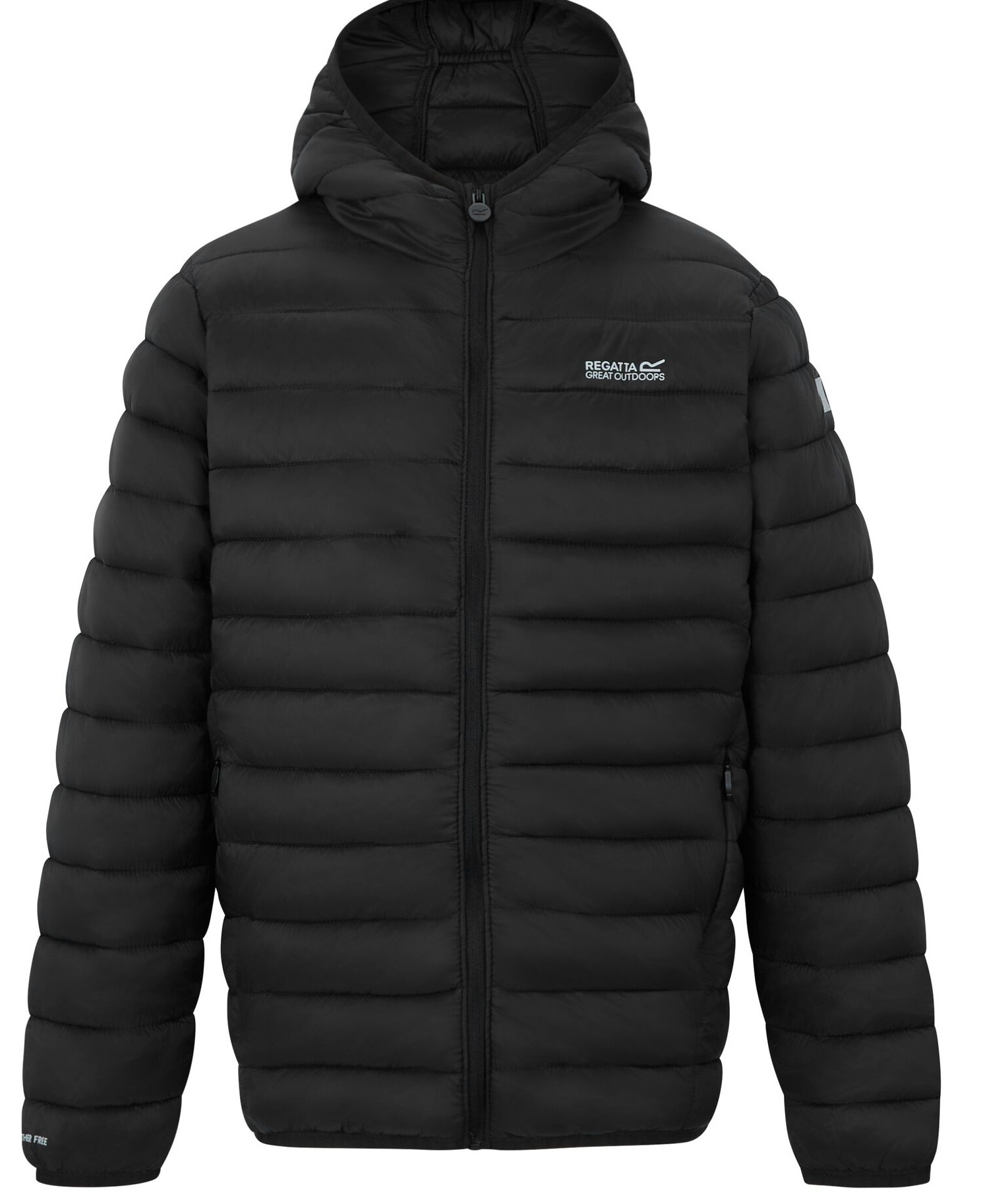 Куртка демісезонна дитяча Regatta JnrHoodedMarizion RKN148-800 11-12 чорнафото