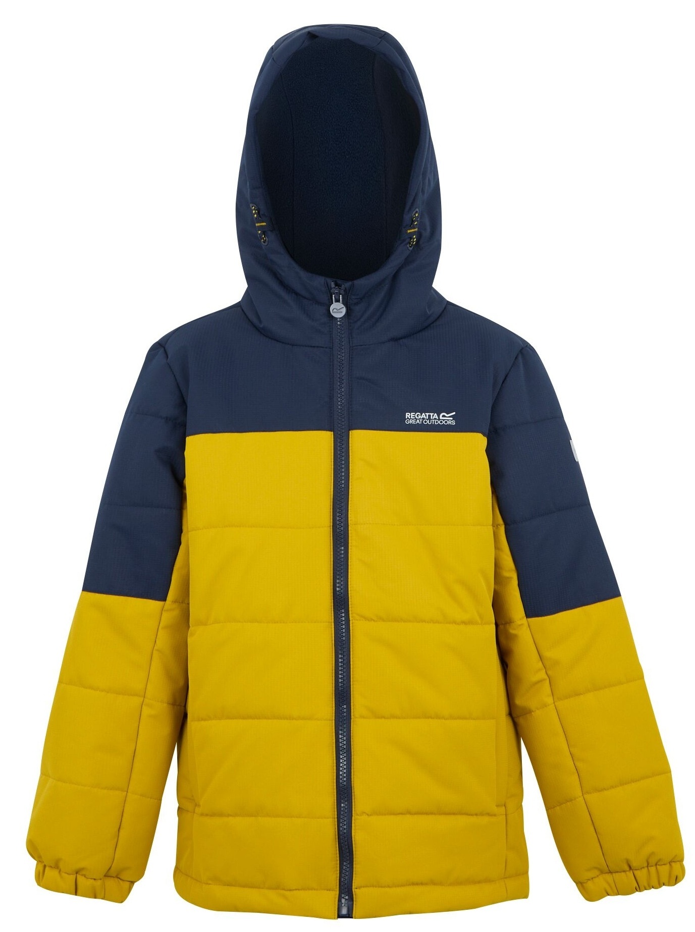 Пуховик для мальчика Regatta Lofthouse RKN202-ZLH 6-7 синий/жолтый фото 