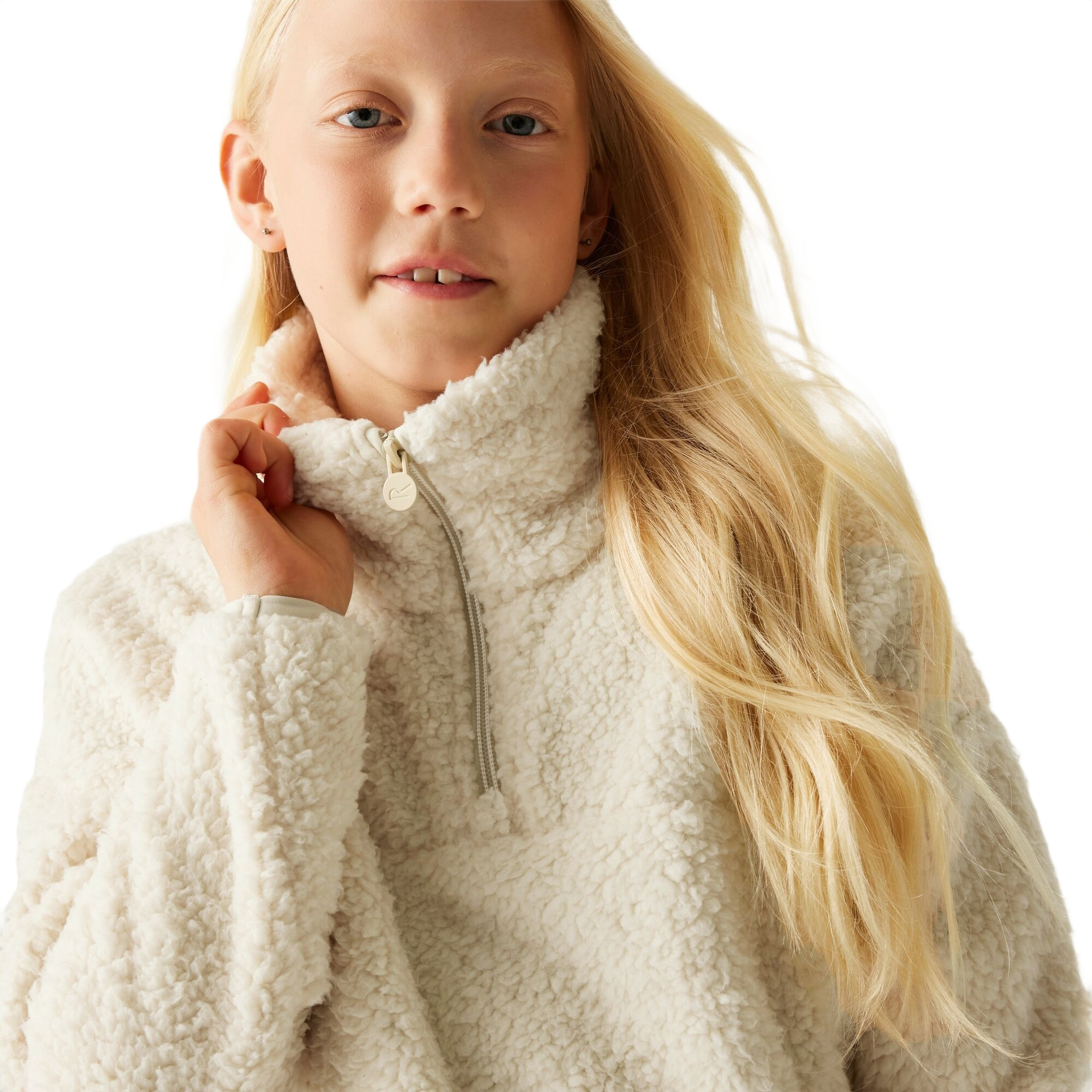 Флисовая кофта детская Regatta KalizaHlfZpFleece RKA418-0R2 9-10 молочная фото 3