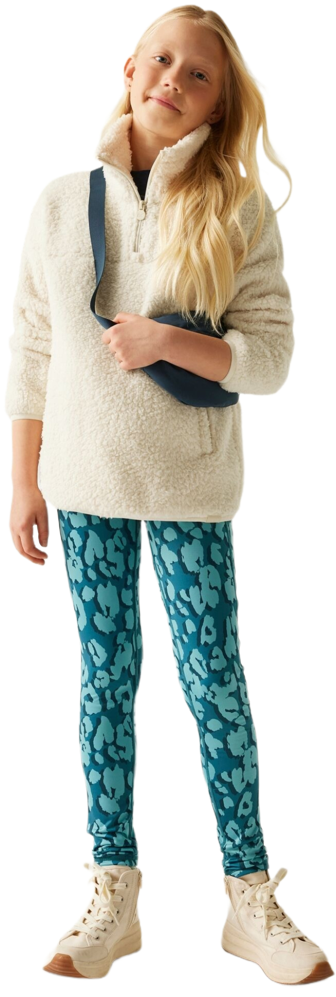 Флисовая кофта детская Regatta KalizaHlfZpFleece RKA418-0R2 9-10 молочная фото 4