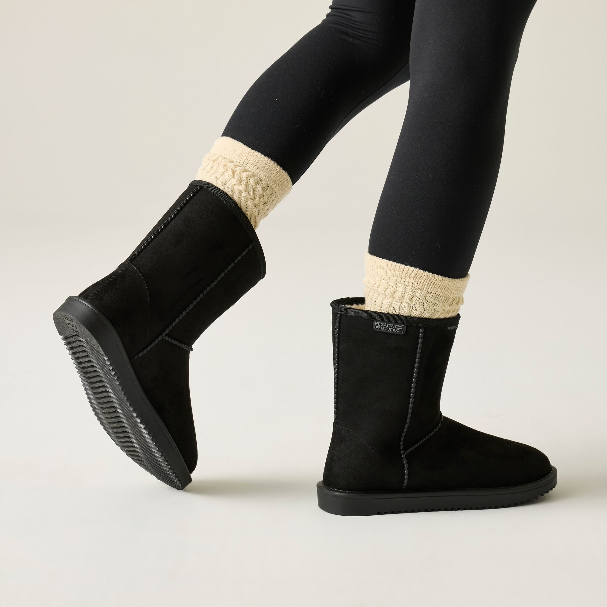 Уггі жіночі Regatta Risley Mid Waterproof RWF844-800 39 (6 UK) чорніфото