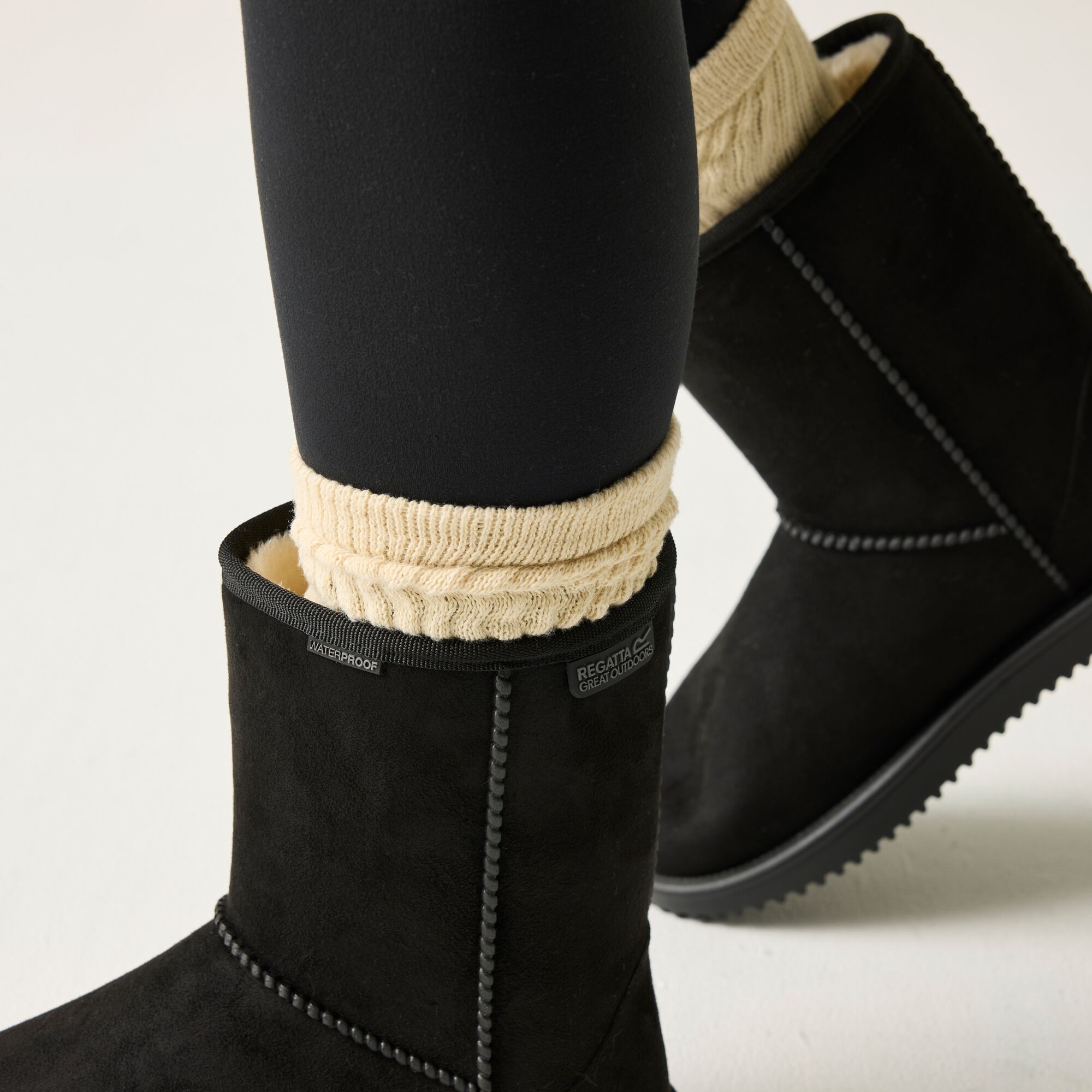 Уггі жіночі Regatta Risley Mid Waterproof RWF844-800 40 (6.5 UK) чорніфото