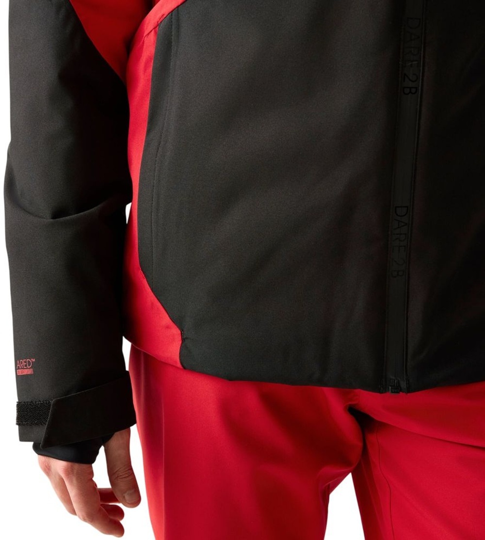 Куртка горнолыжная мужская Dare2b Assimilate Jacket DMP 607-0EX M чорна/красная фото 