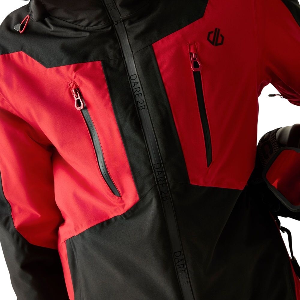 Куртка горнолыжная мужская Dare2b Assimilate Jacket DMP 607-0EX L чорна/красная фото 