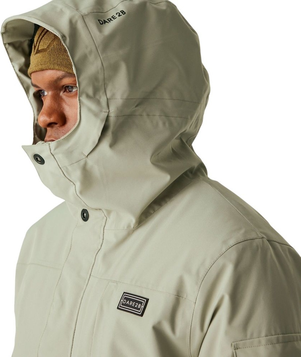 Куртка для сноуборда мужская Dare2b Twin Tip Jacket DMP 614-06Q L бежевая фото 