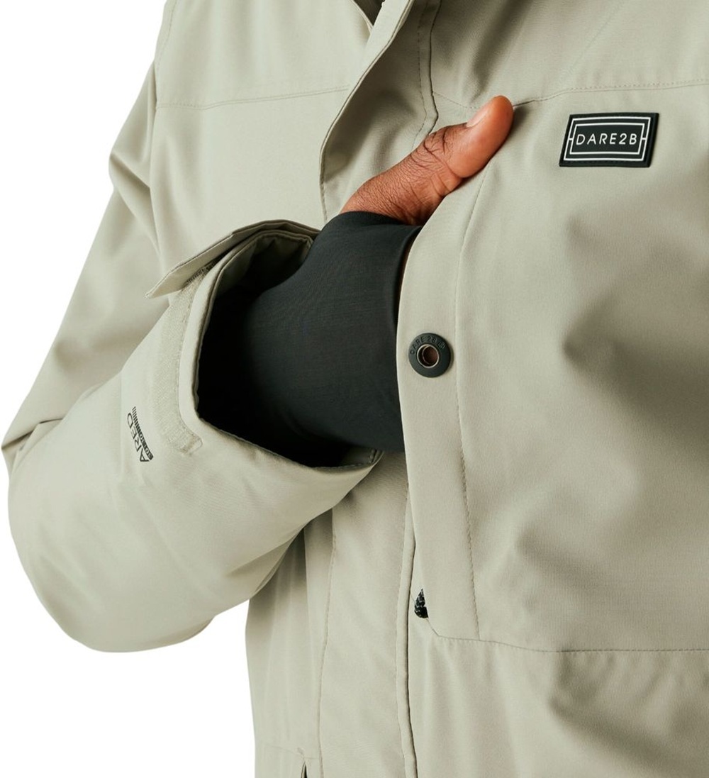 Куртка для сноуборда мужская Dare2b Twin Tip Jacket DMP 614-06Q L бежевая фото 
