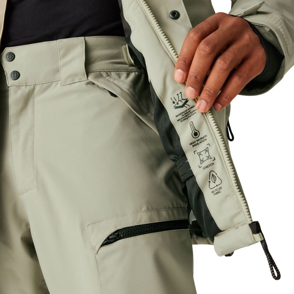 Куртка для сноуборда мужская Dare2b Twin Tip Jacket DMP 614-06Q L бежевая фото 