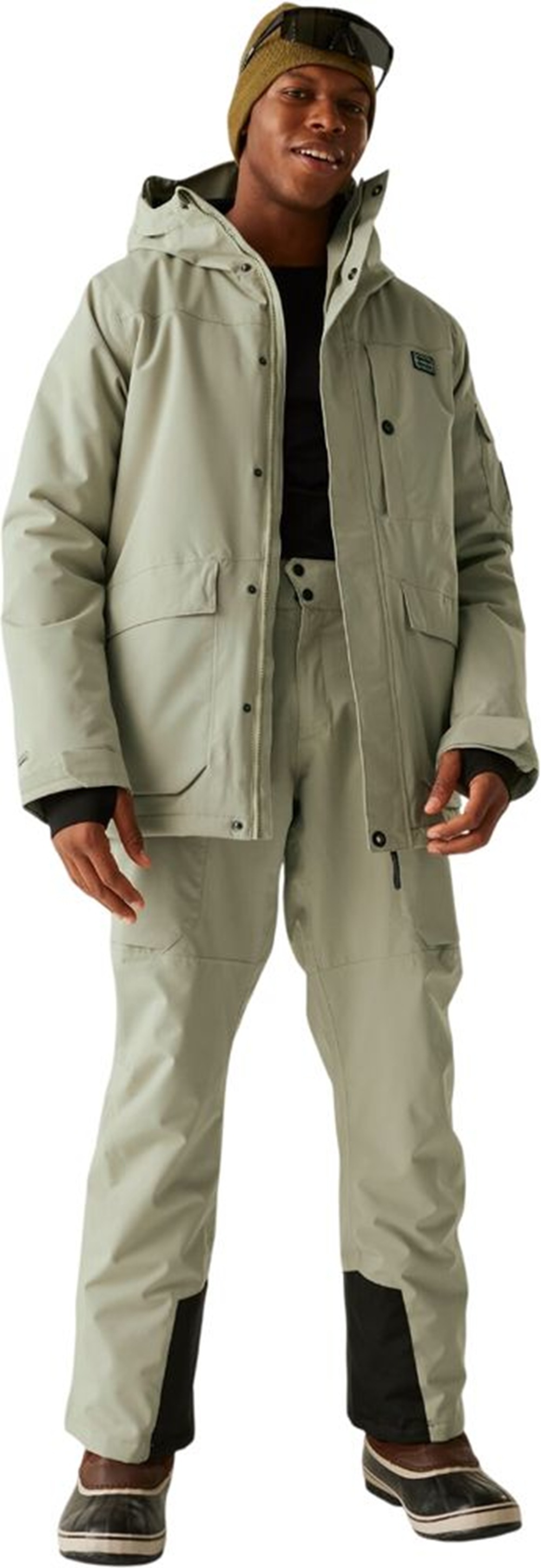 Куртка для сноуборда мужская Dare2b Twin Tip Jacket DMP 614-06Q L бежевая фото 