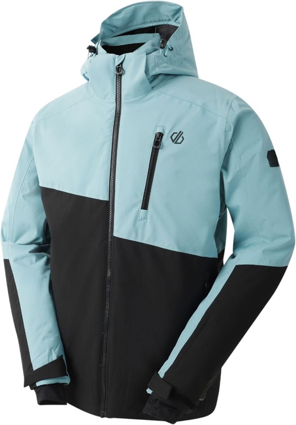 Куртка горнолижна чоловіча Dare2Be HalfpipeIIIJk DMP611-0FF L чорна/бірюзовафото