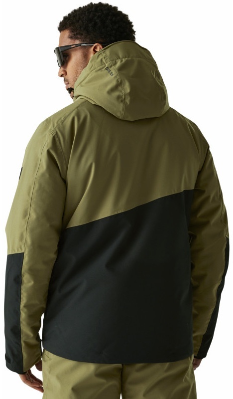 Куртка горнолыжная Мужчинам Dare2Be HalfpipeIIIJk DMP611-0GM L черная/хаки фото 2