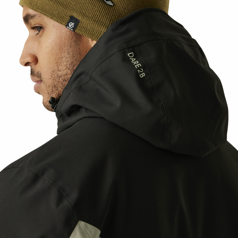 Куртка гірськолижна чоловіча Dare2b Eagle III Jacket DMP612-08D XL чорна/бежева фото5