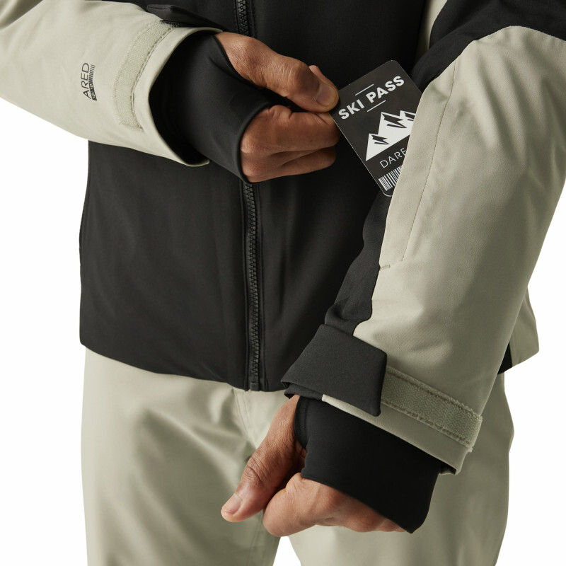 Куртка гірськолижна чоловіча Dare2b Eagle III Jacket DMP612-08D XL чорна/бежева фото3