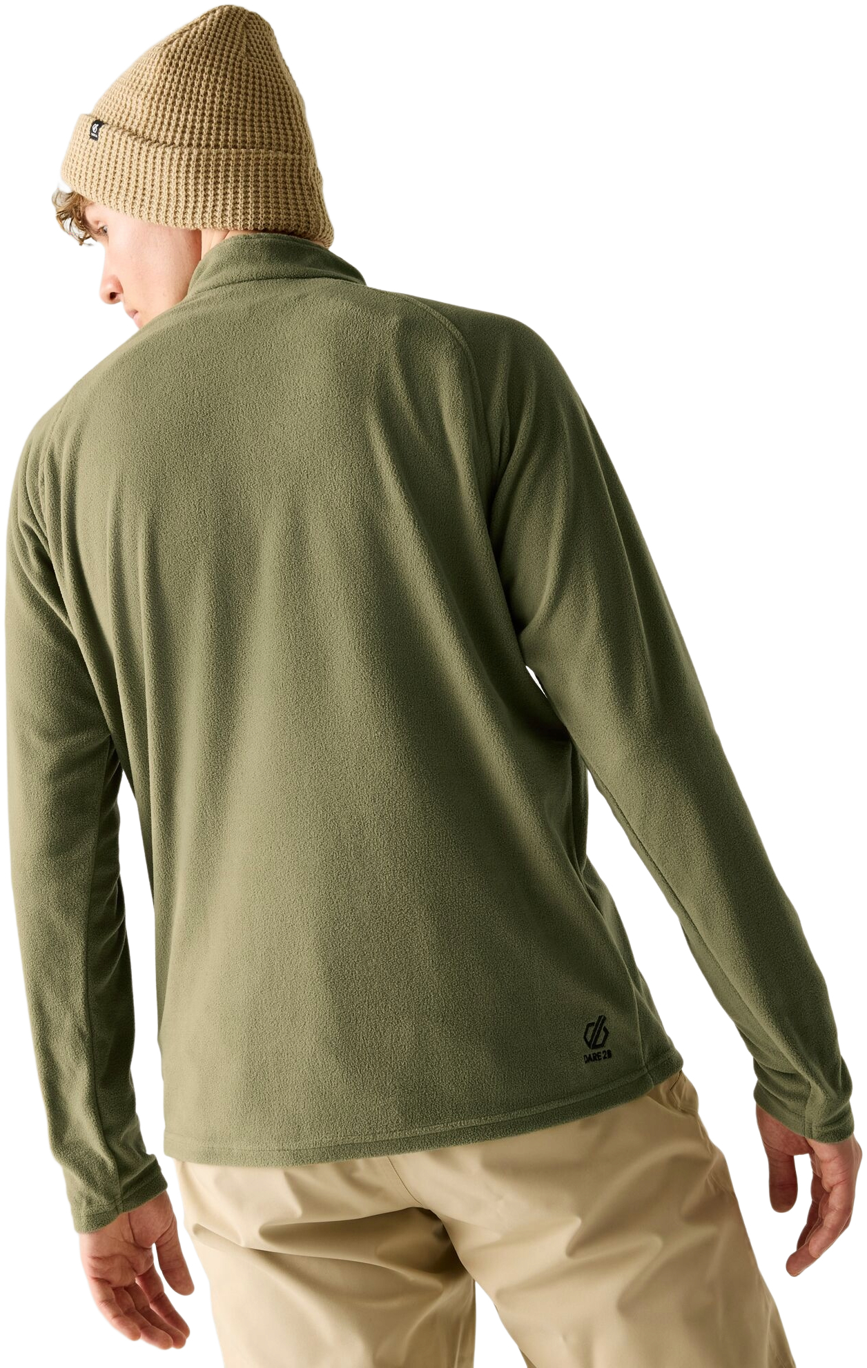 Лонгслив мужской Dare2B Freethink II Half Zip Fleece DMA473-0GH S хаки фото2