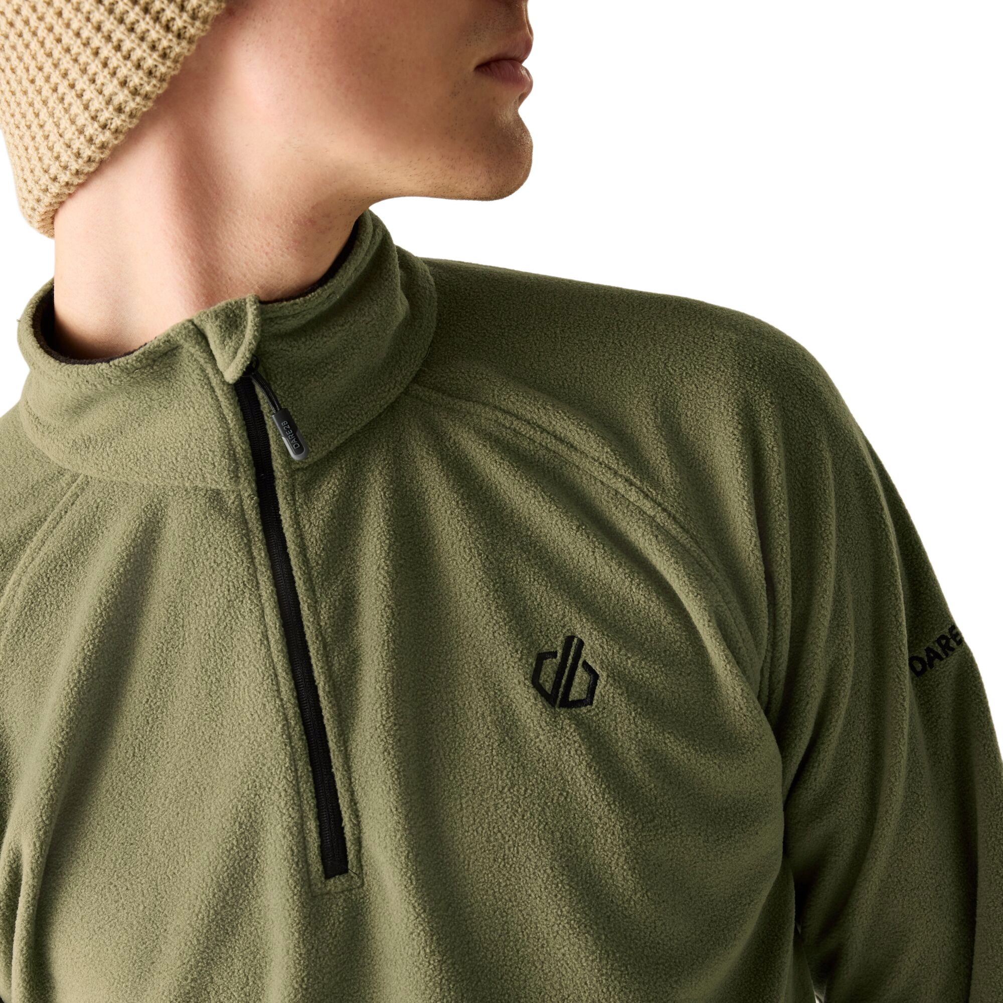 Лонгслив мужской Dare2B Freethink II Half Zip Fleece DMA473-0GH S хаки фото5